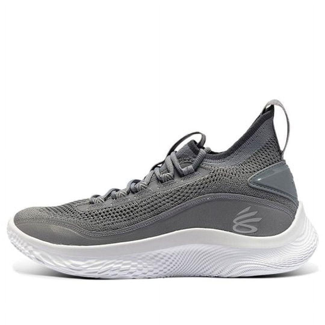 Under Armour Men's Running Shoes, Gray & White, 7.5