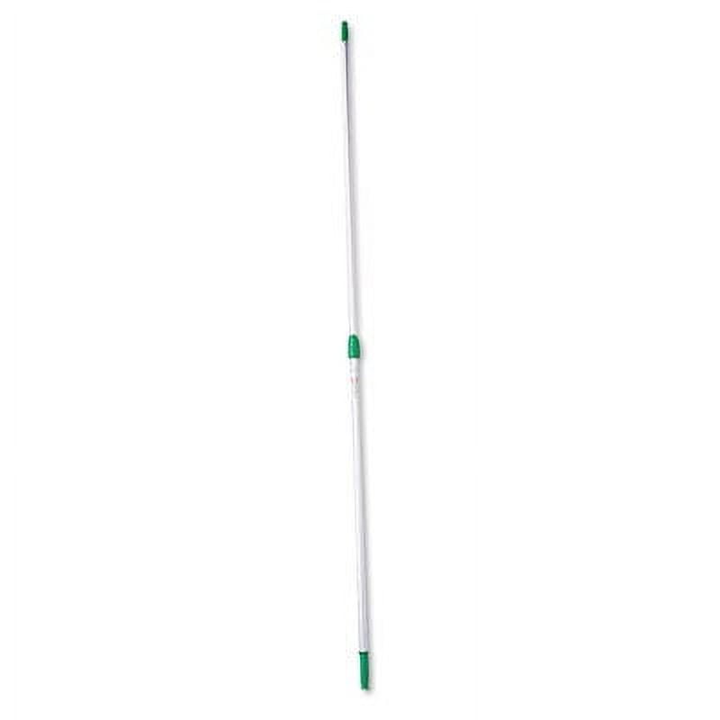 Unger Opti-loc Aluminum Extension Pole, 8ft, Two Sections, Green/Silver