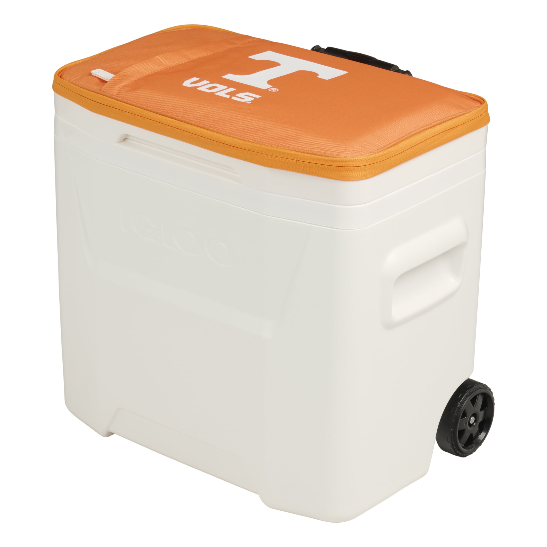 University of Tennessee Volunteers 28 QT Laguna Soft Top Wheeled Cooler by Igloo, White and Orange
