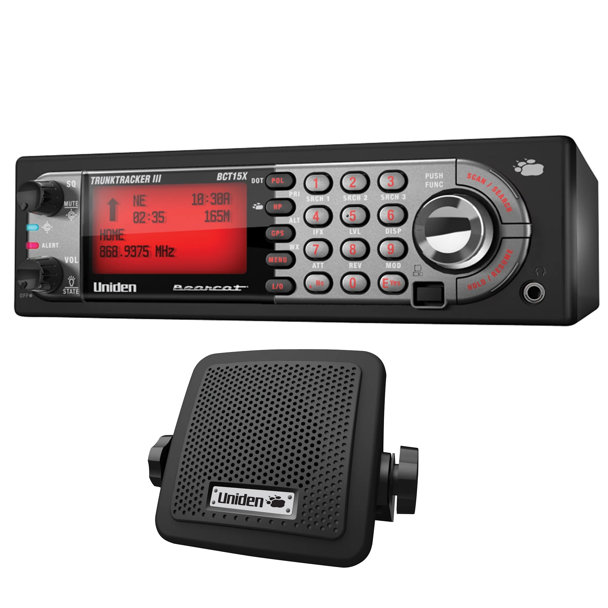 Uniden BCT15X Bearcats Scanner Communications with TrunkTracker III Technology & Dual Color Display