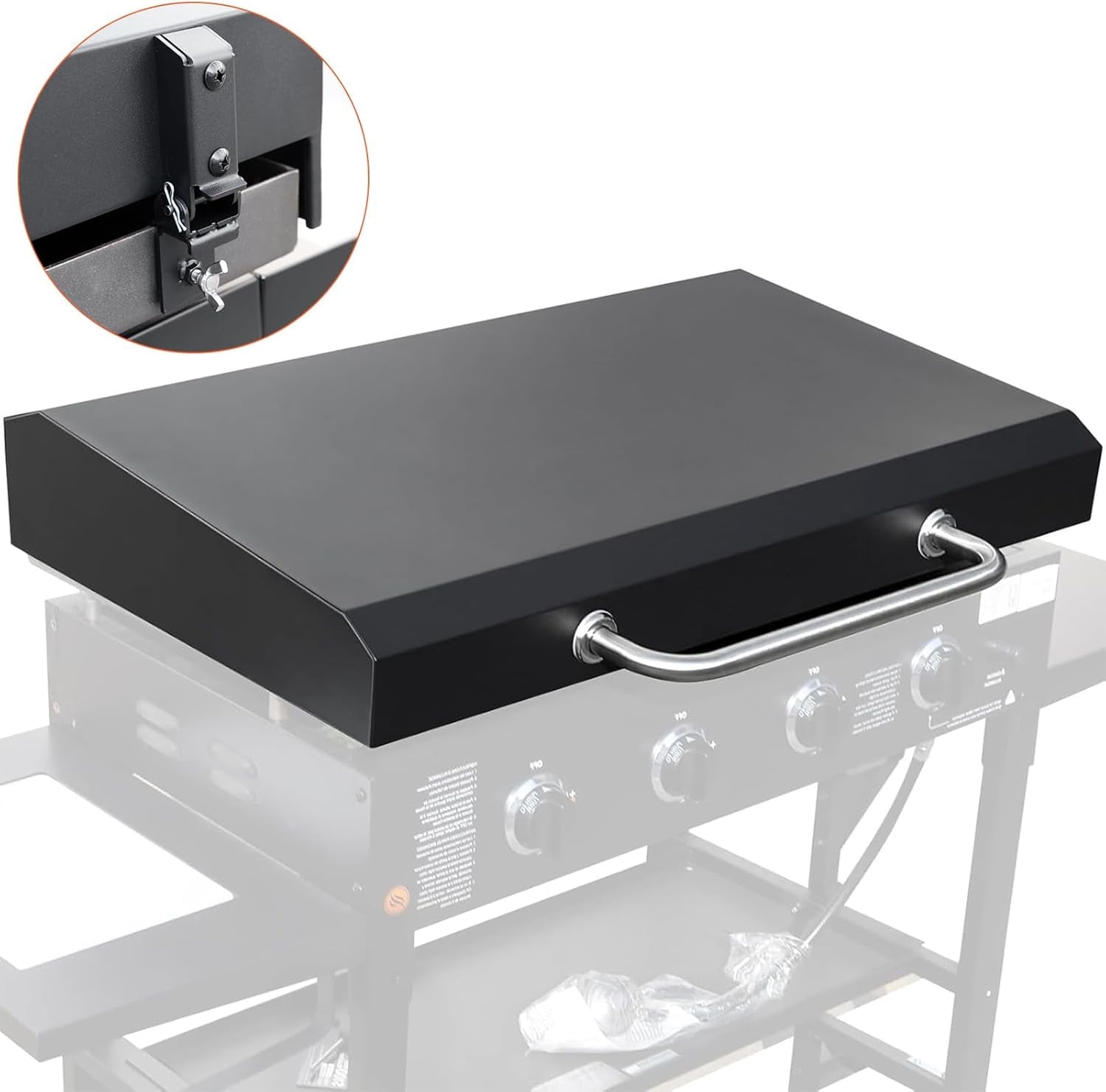 Upgrade Hinged Lid for Blackstone 28 inch Griddle, Griddle Hard Cover Flat Top Lid Compatible with 28" Blackstone Griddle