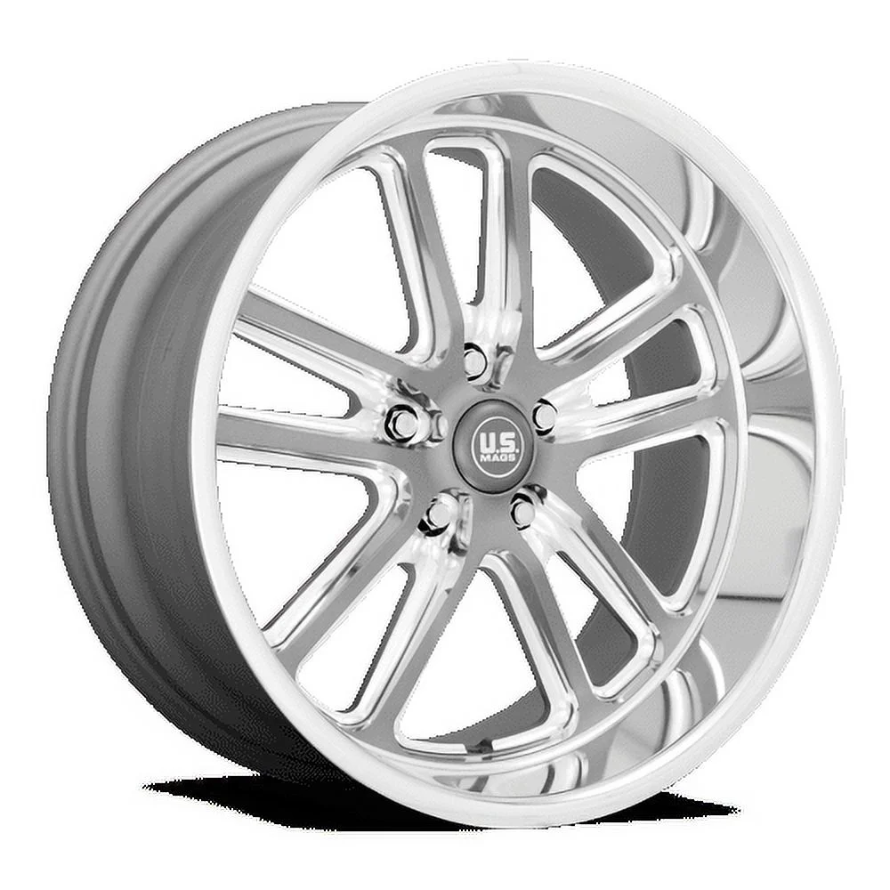 Us Mag 1Pc U130 Bullet 20X9.5 5X127 1Et 78.1Cb Textured Gun Metal With Milled Edges Wheel