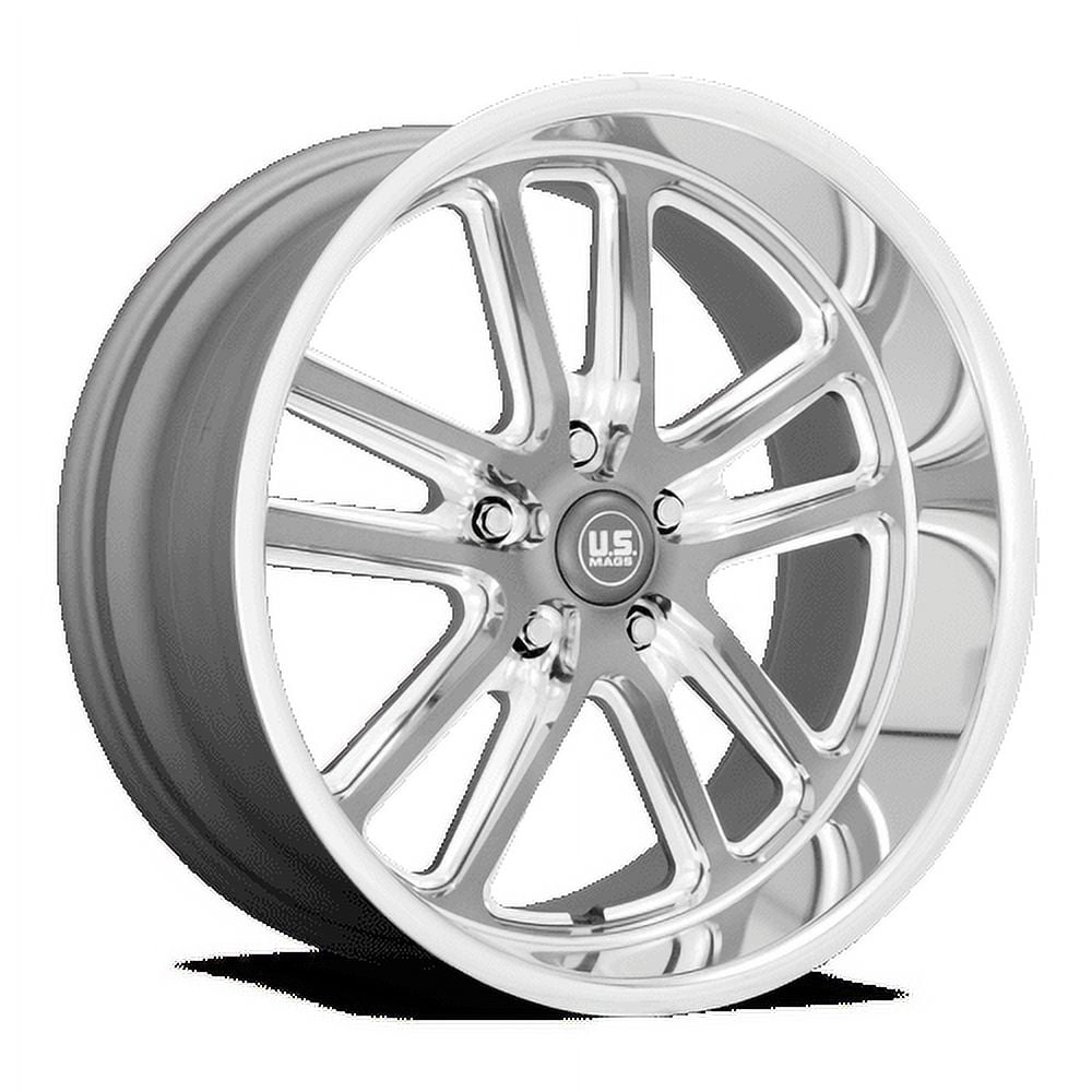 Us Mag 1Pc U130 Bullet 22X11 5X127 18Et 78.1Cb Textured Gun Metal With Milled Edges Wheel