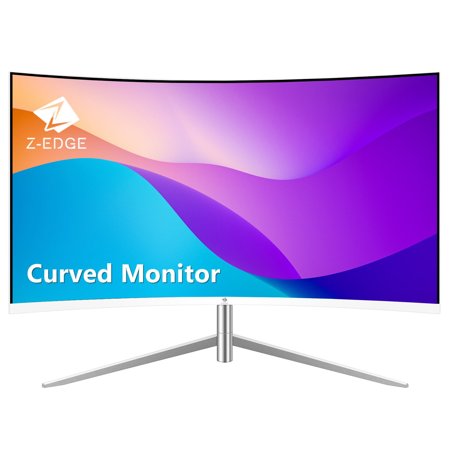 Used: Z-Edge 24-inch Curved Monitor Full HD LED Monitor 1920x1080 75Hz 5ms VGA HDMI Port Dual Speaker