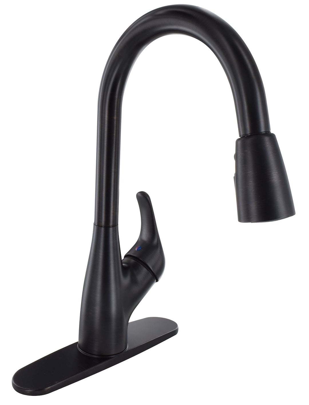 Valterra PF231561 Single-Handle Pull Down Hybrid Kitchen Faucet with Spray Shut-Off - Rubbed Bronze