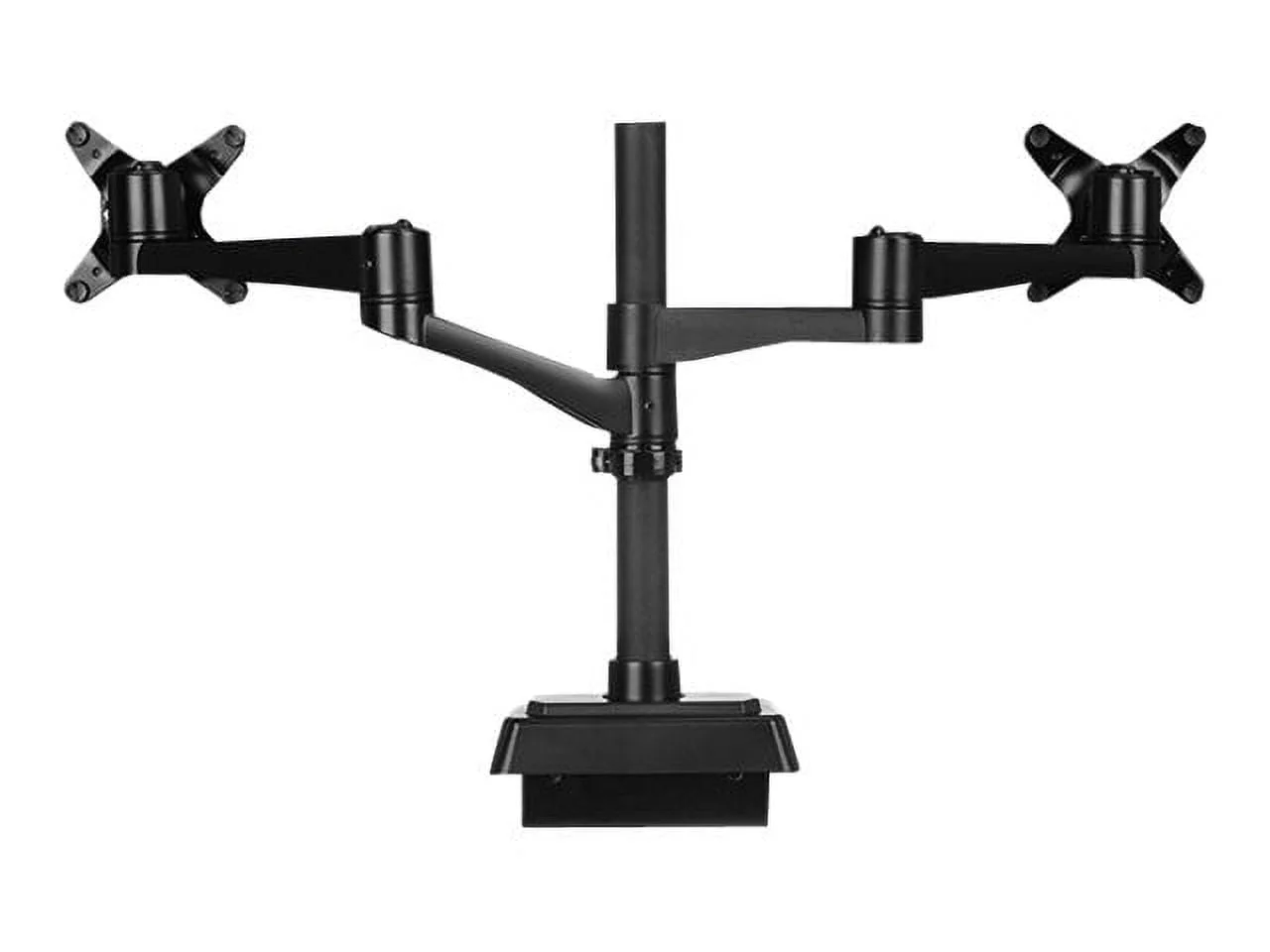 Vari Dual-Monitor Arm 180 Degree - Black Monitor Mount w/ 180 Degree Adjustment - Monitors up to 27 inches, 19.8 lbs