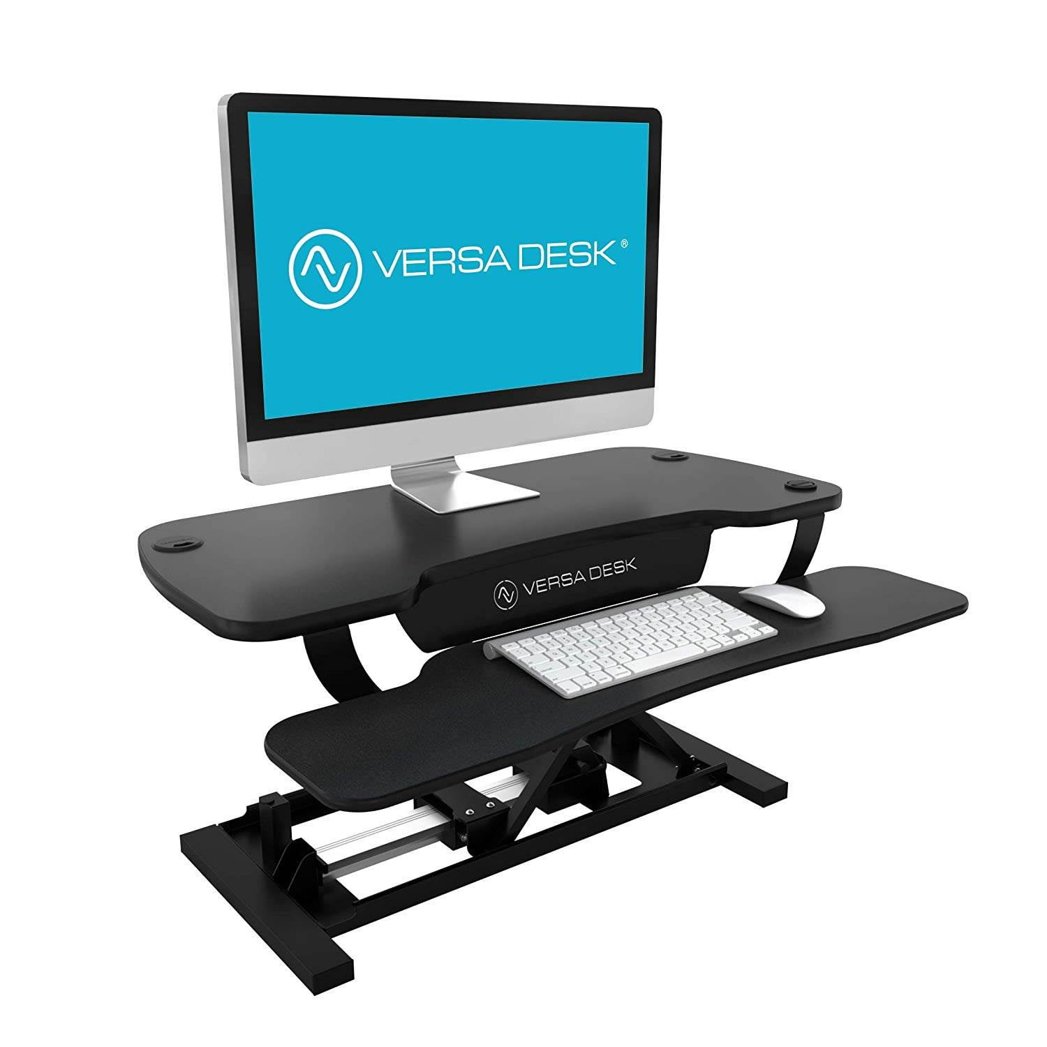 VersaDesk 36" Power Pro Electric Powered Standing Desk Riser Converter, Black