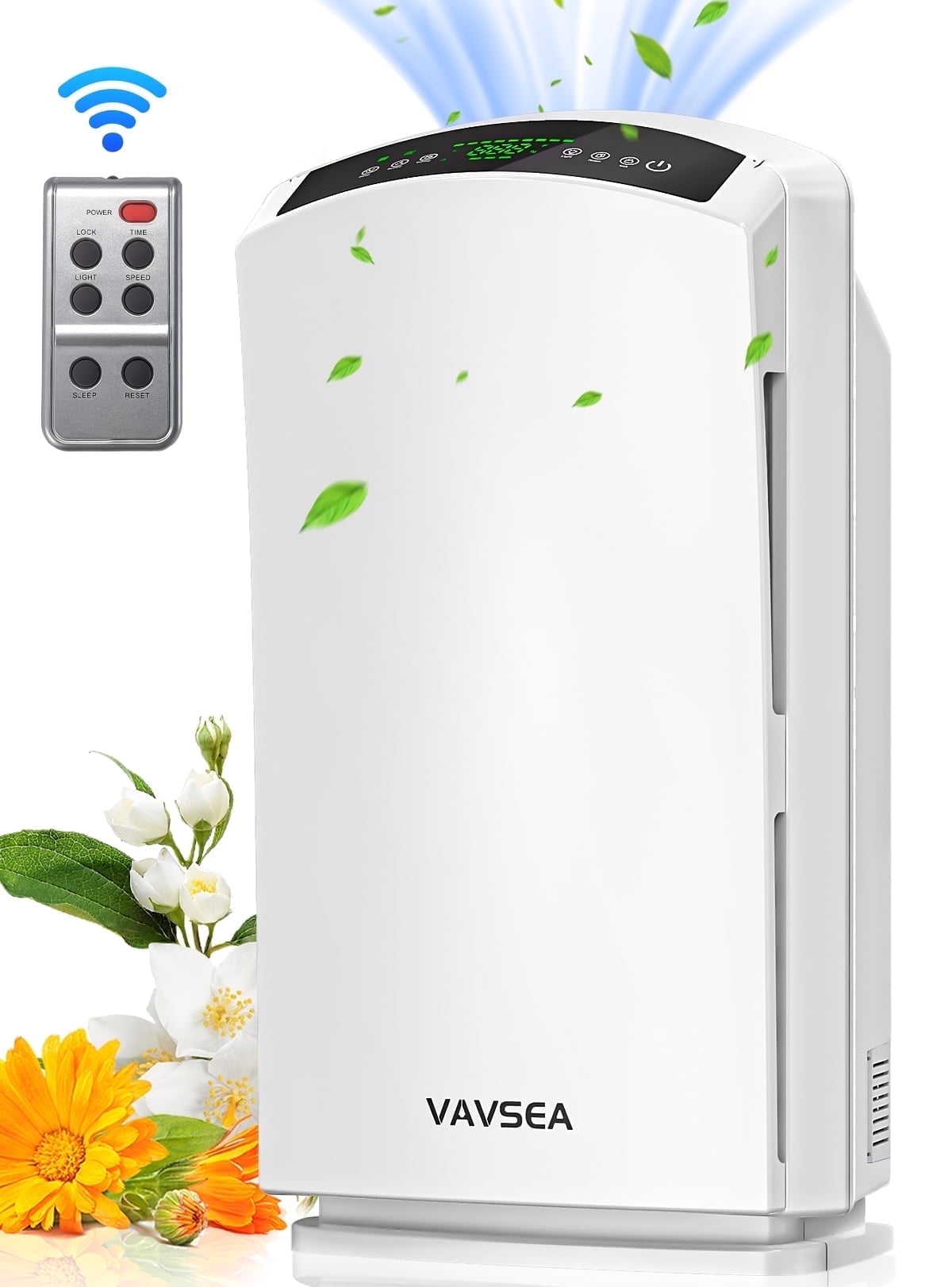 VAVSEA Air Purifier, HEPA Air Filter for Home Large Room up to 3067 Sq.Ft, Eliminates Allergies, Pet Hair, 99.97% Smoke Odors, Dust, Pollen, Bedroom Deodorizer, Ideal for Home, Bedroom, Office