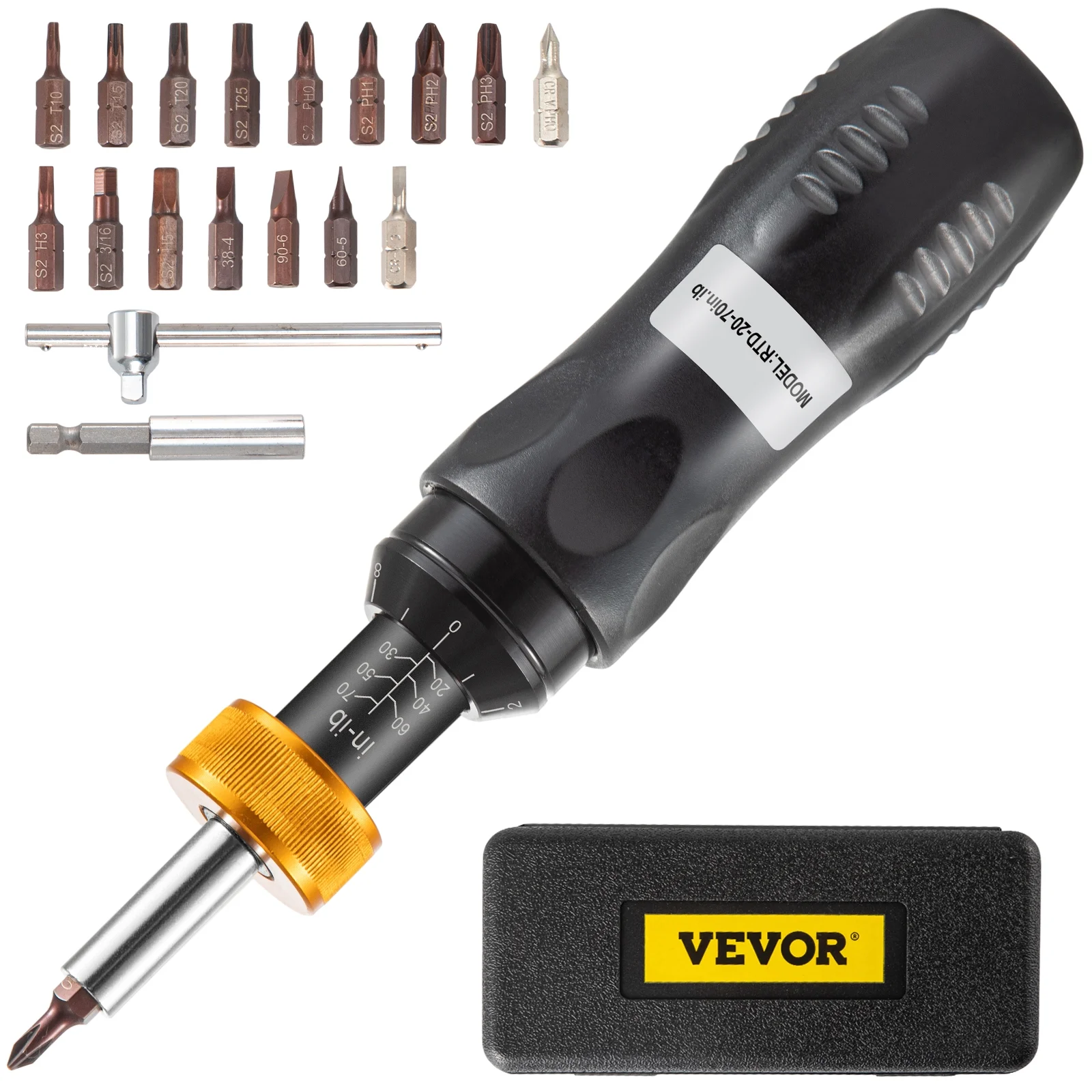 VEVOR Optics Torque Wrench Mounting Kit Handheld Torque Limiting Screwdriver 20-70 in-lbs-2in-lbs