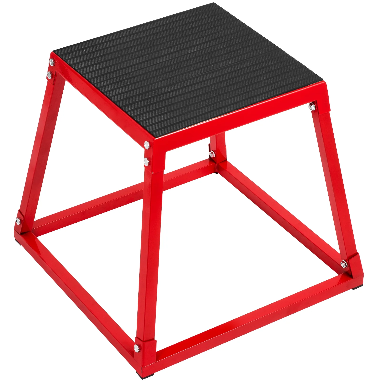 VEVOR Easy To Assemble 13 lb Steel/Iron Red Plyo Box (20.87" x 20.87" x 3.15")