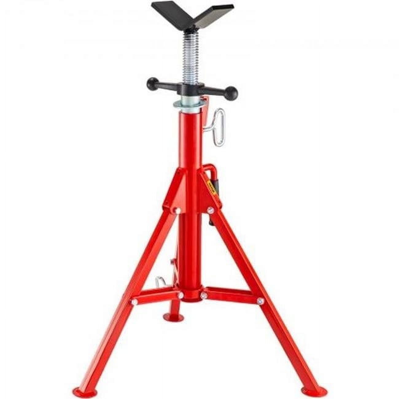 VEVORbrand V Head Pipe Stand Adjustable Height 28-52 inch, Pipe Jack Stands 2500 lbs Capacity,Folding Portable Pipe Stands 1/2 to 12 inch Pipe Supporting,Steel Jack Stands