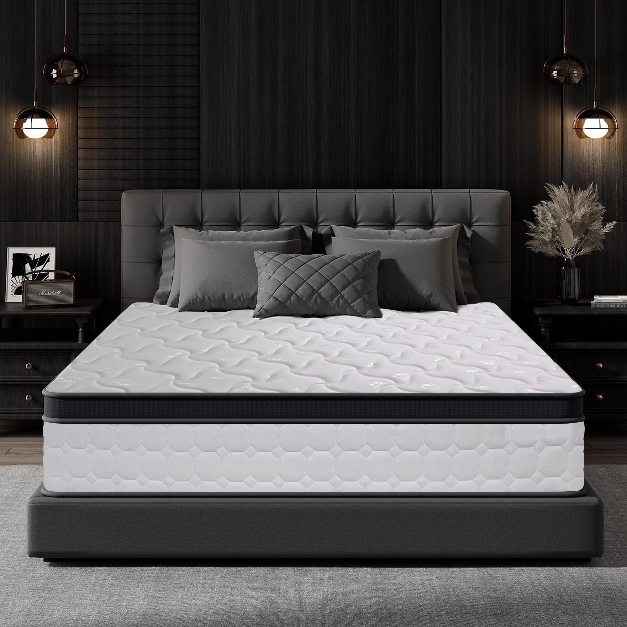 Twin XL Hybrid Mattress, 12 Inch Hybrid Memory Foam Mattress in a Box, Pressure Relief