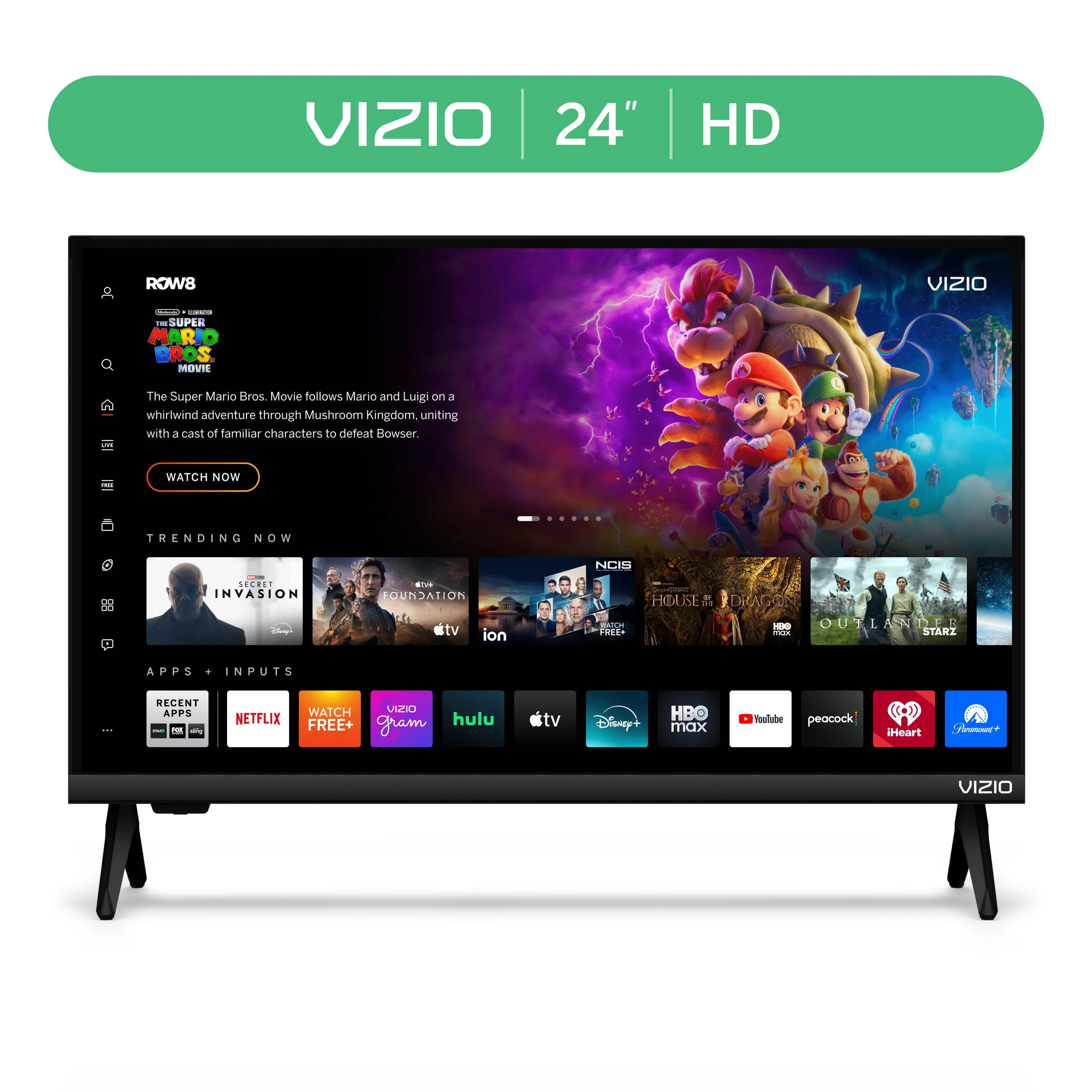 VIZIO 24” Class HD 720p LED Smart TV (VHD24M-08)