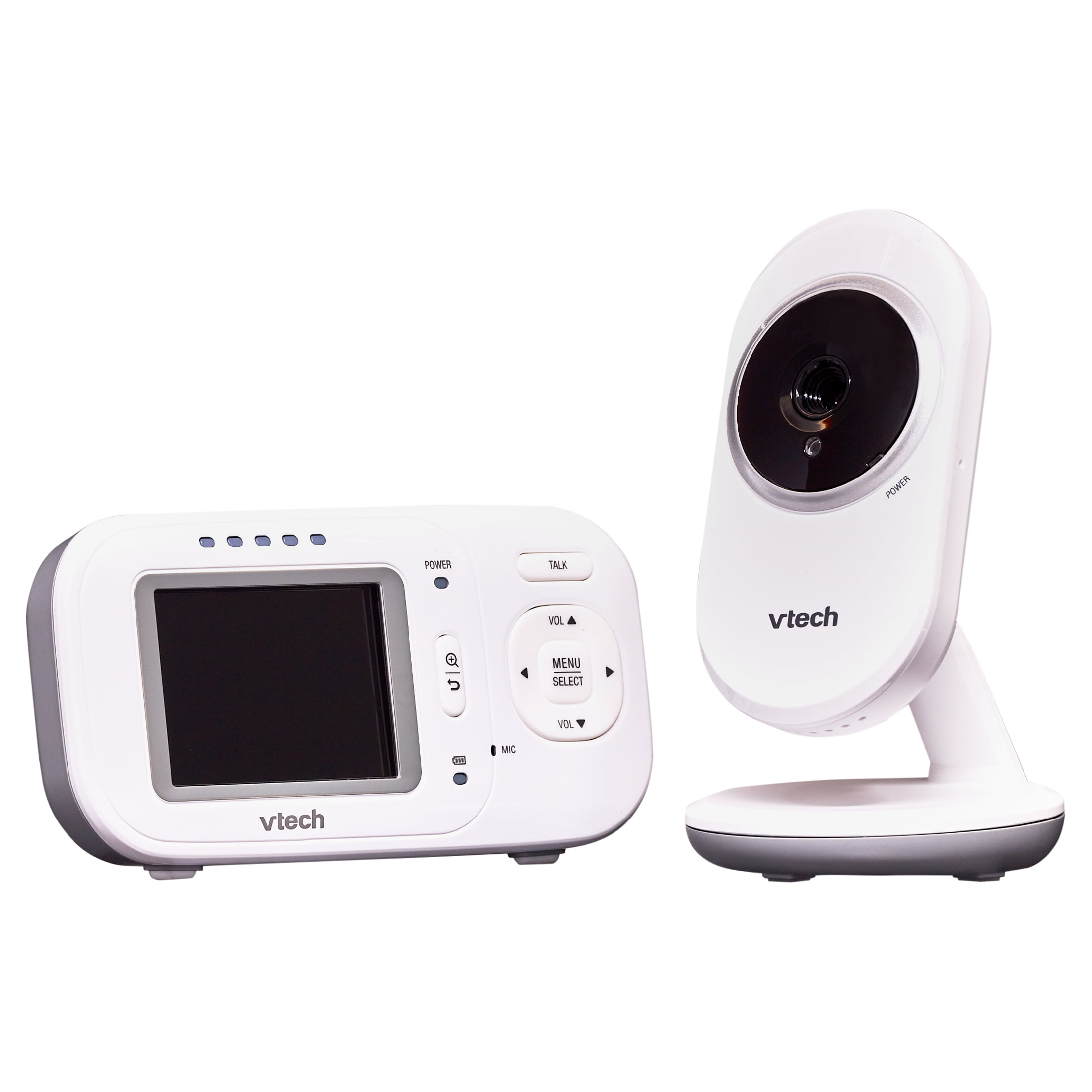 VTech VM320 2.4" Video Baby Monitor with Full-Color and Automatic Night Vision, White