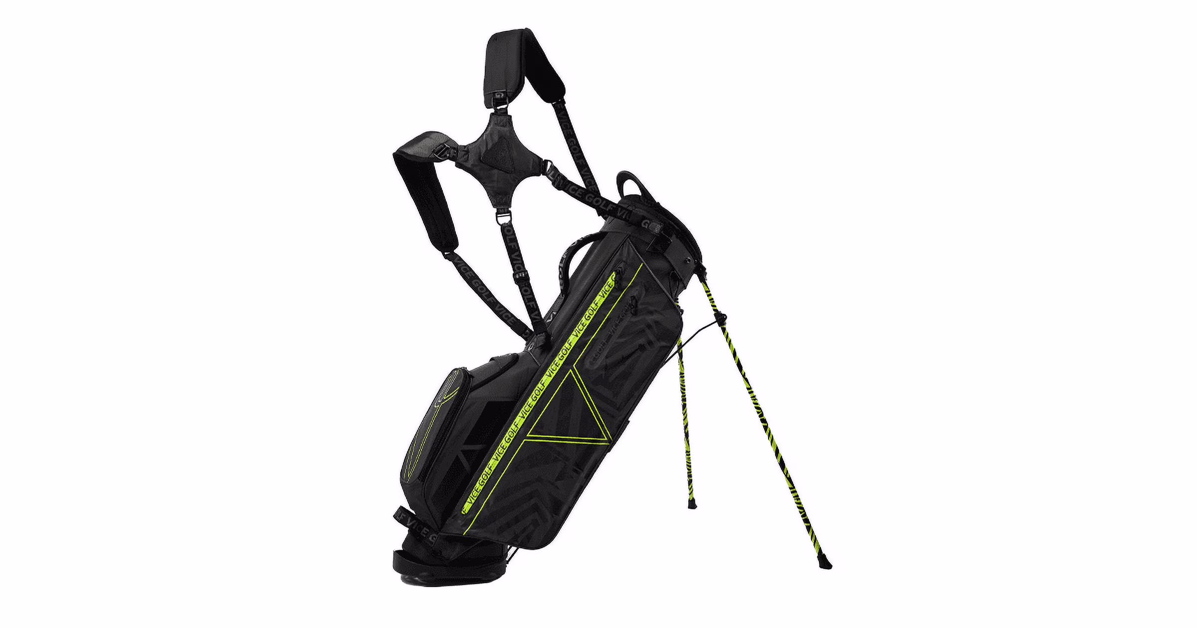 Vice Golf Smart Stand Bag Black/Neon Lime