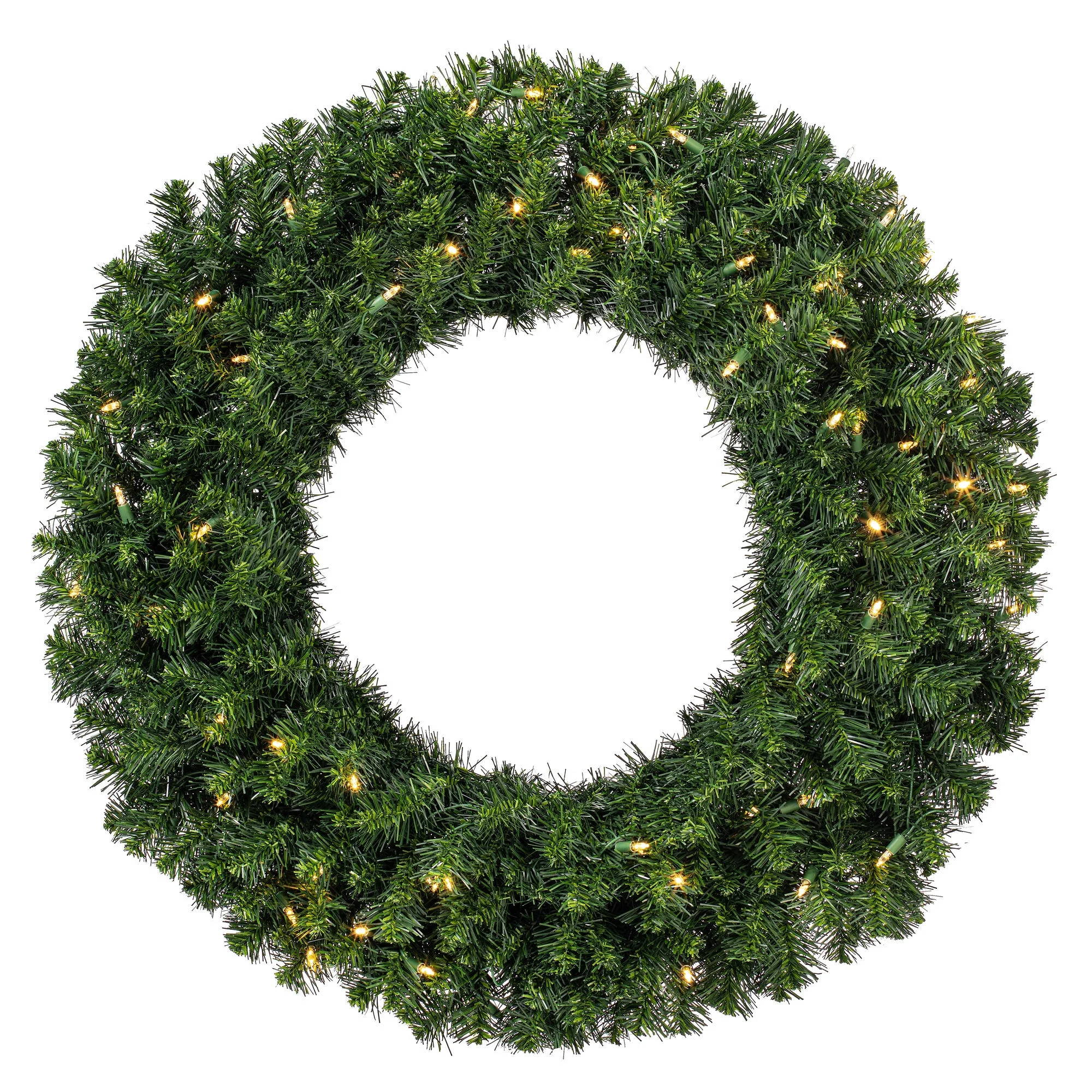 Vickerman 36" Douglas Fir Artificial Christmas Wreath, Warm White LED Lights