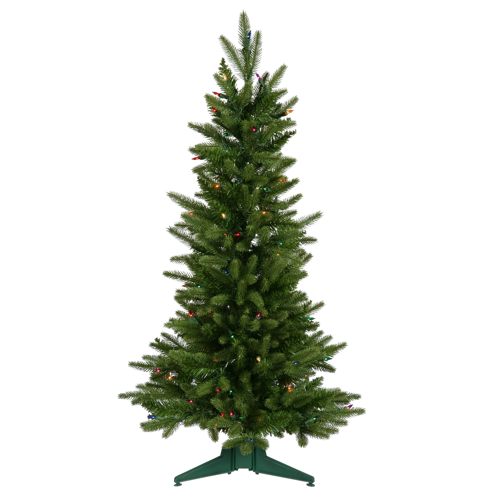 Vickerman 36" Fraser Fir Artificial Christmas Tree, Multi-colored Dura-lit Lights