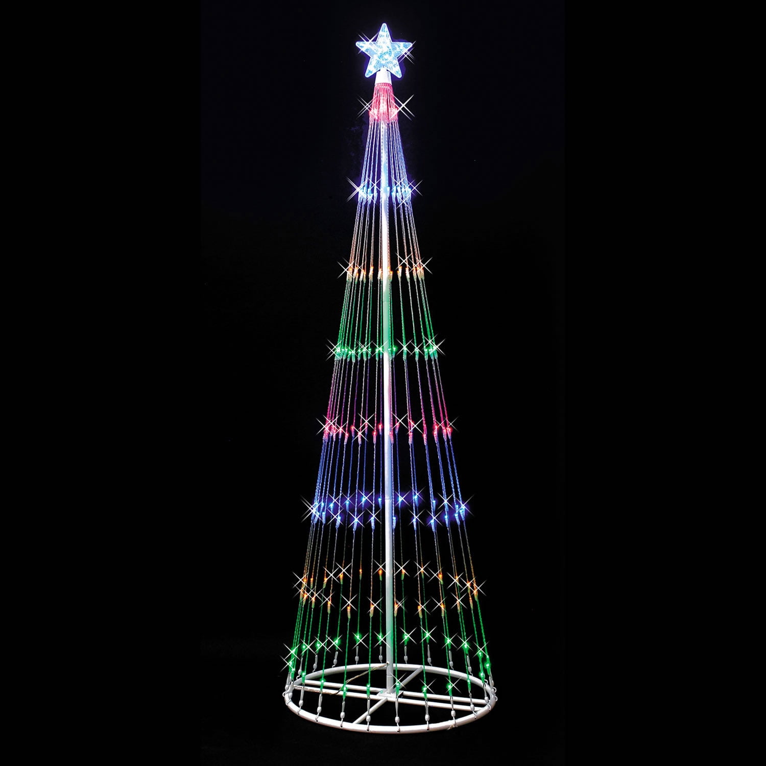 Vickerman 4' Christmas Show Tree with 152 Multi-Colored LED Lights