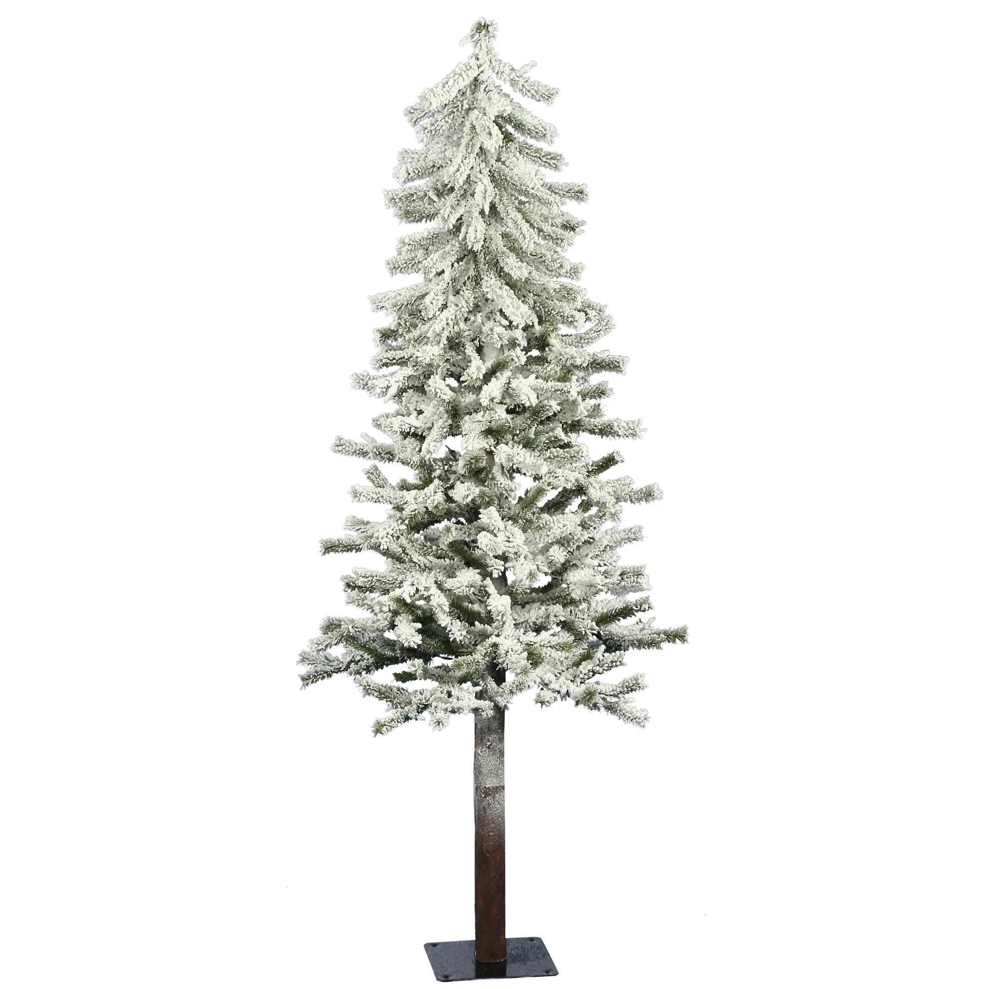 Vickerman 5' x 28" Flocked Alpine Artificial Christmas Tree, Unlit