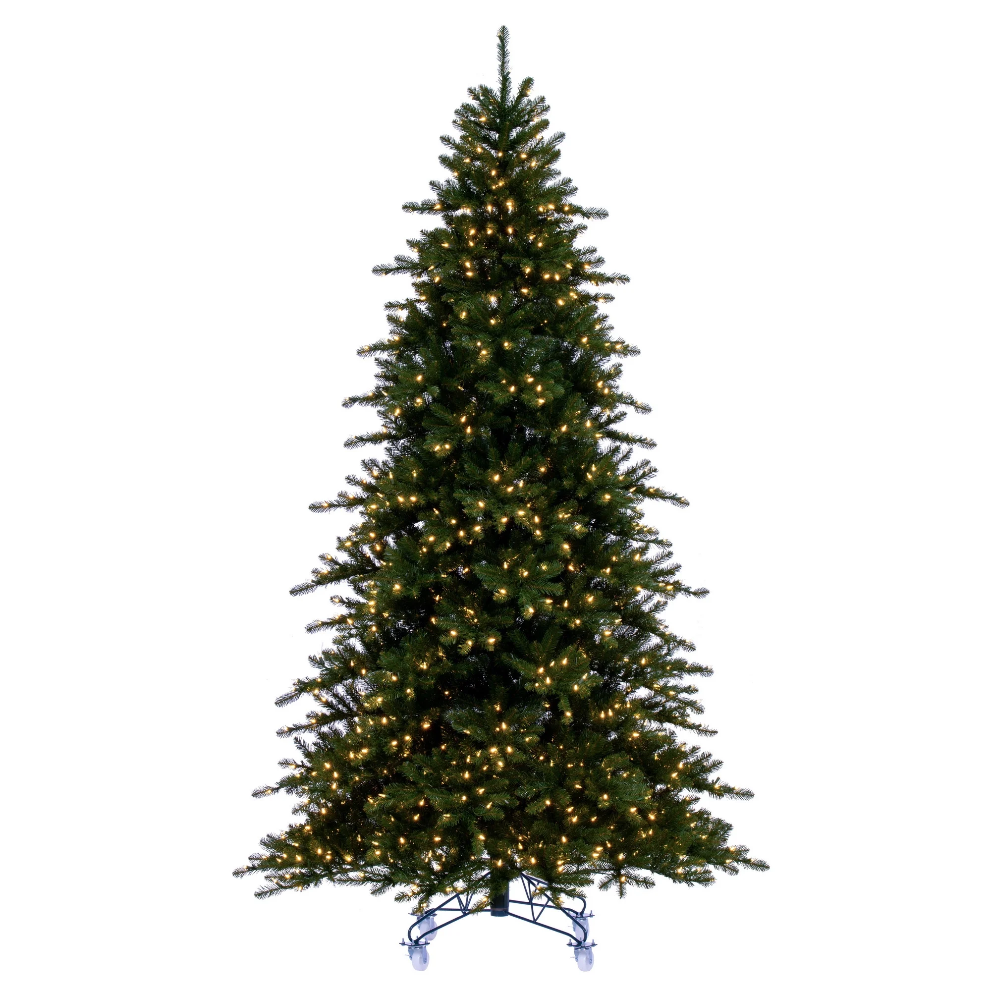 Vickerman 6.5' x 53" Bavarian Pine Artificial Pre-Lit Christmas Tree, Warm White Lights.