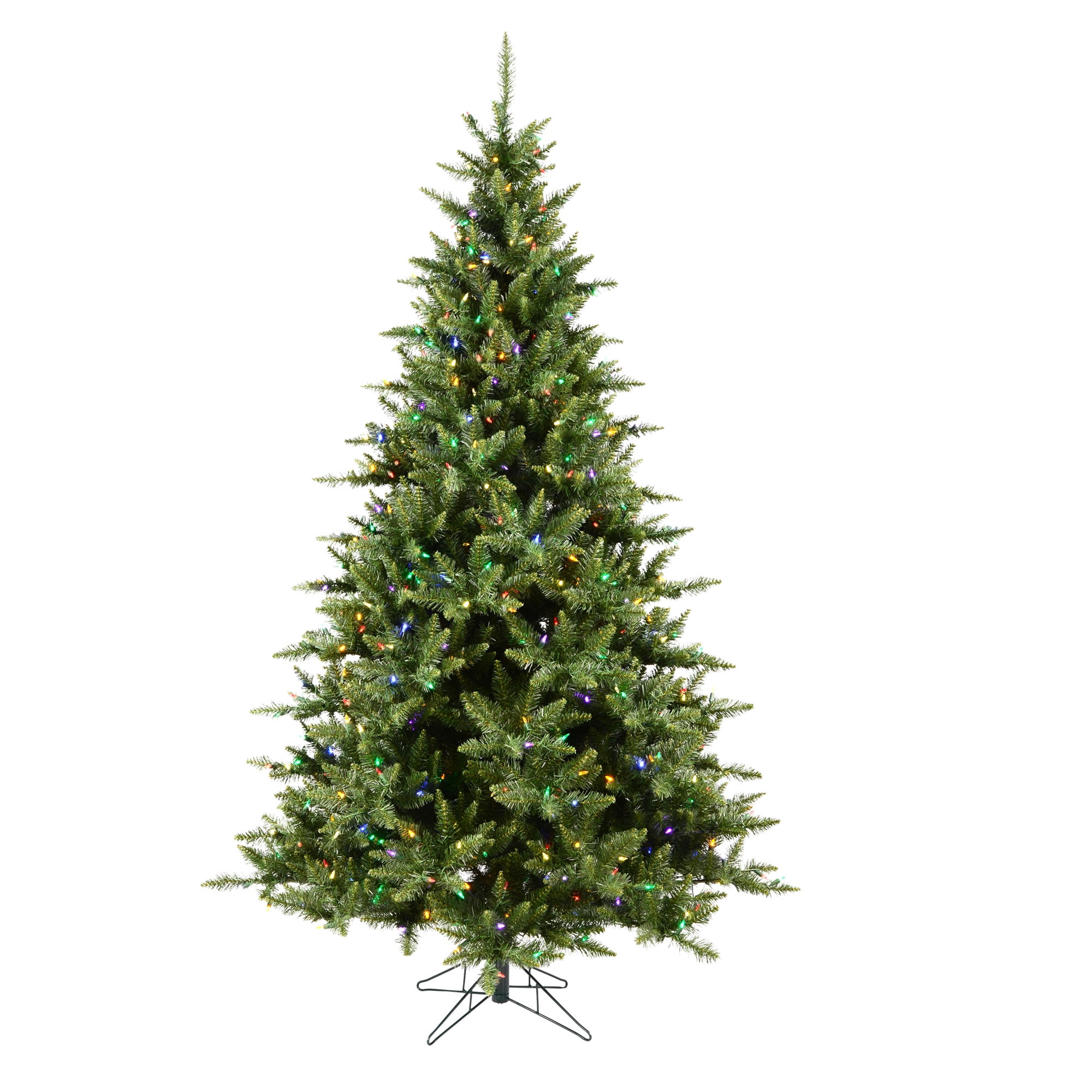 Vickerman 6.5' Camdon Fir Artificial Christmas Tree, Multi-Colored Dura-lit LED Lights