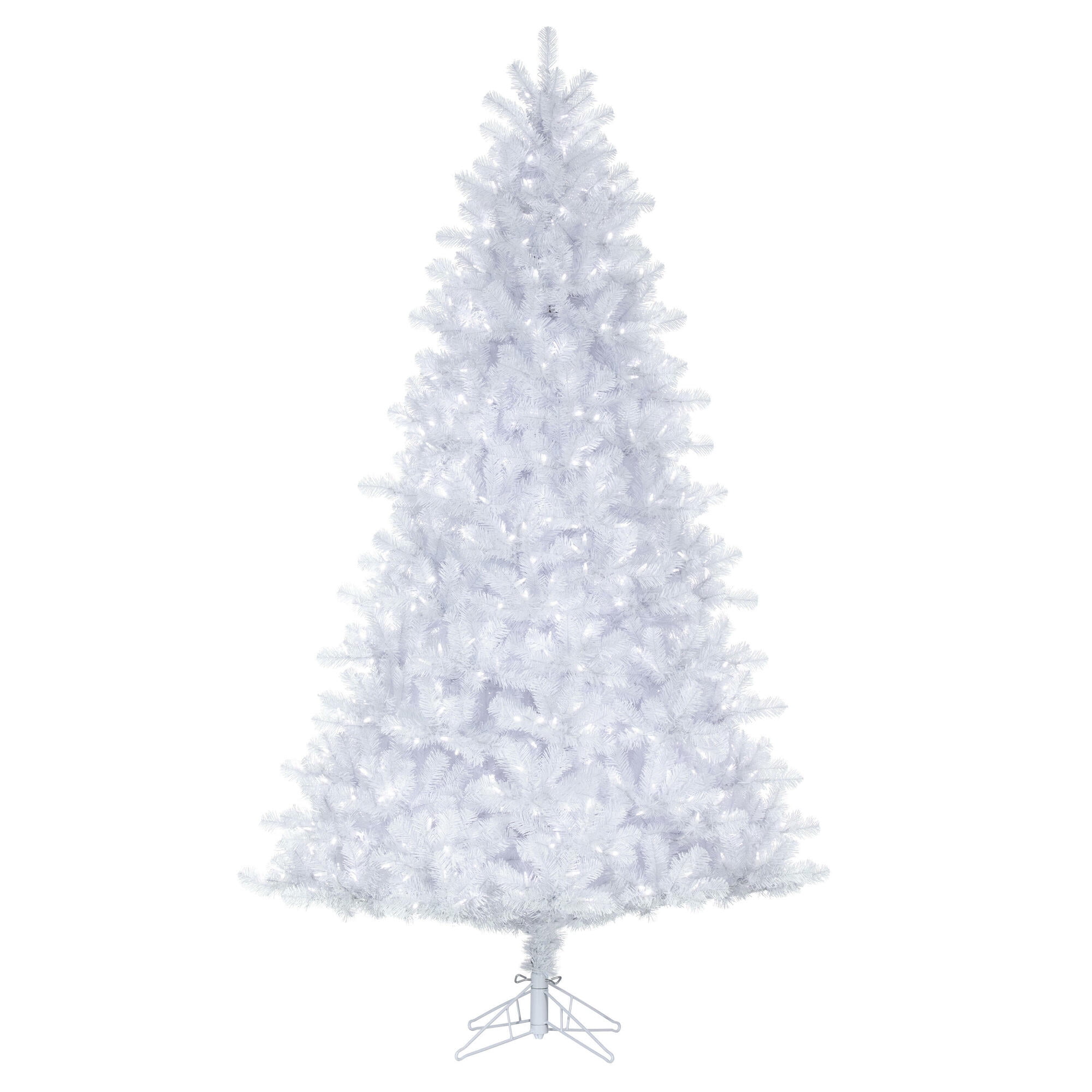Vickerman 6.5' Crystal White Pine Artificial Christmas Tree, Warm White LED Lights