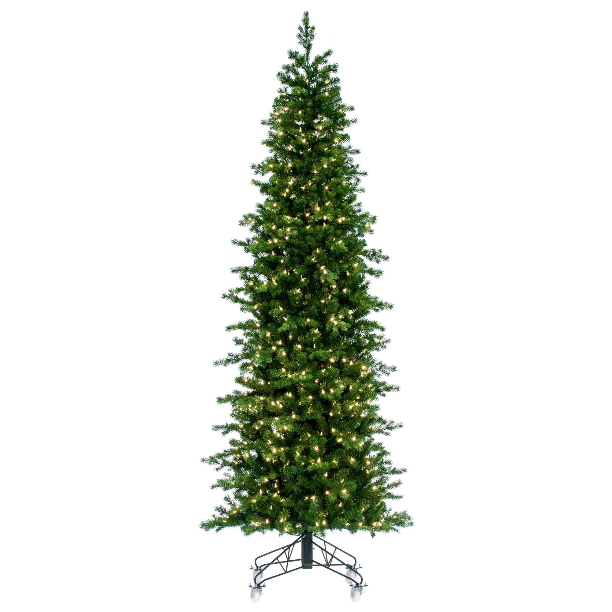 Vickerman 7.5' x 38" Eagle Fraser Slim Artificial Christmas Tree, Warm White Dura-lit LED Lights
