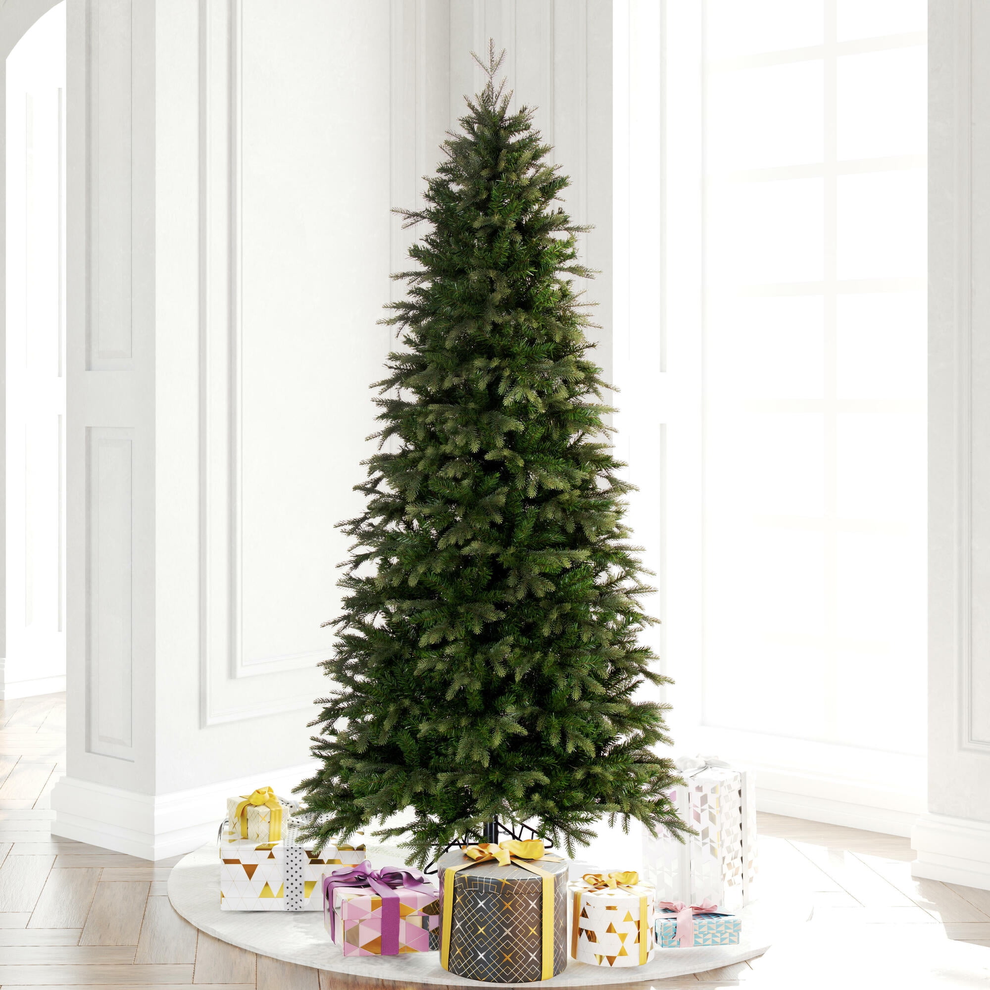 Vickerman 7.5' x 44" Douglas Fir Artificial Slim Unlit Christmas Tree.