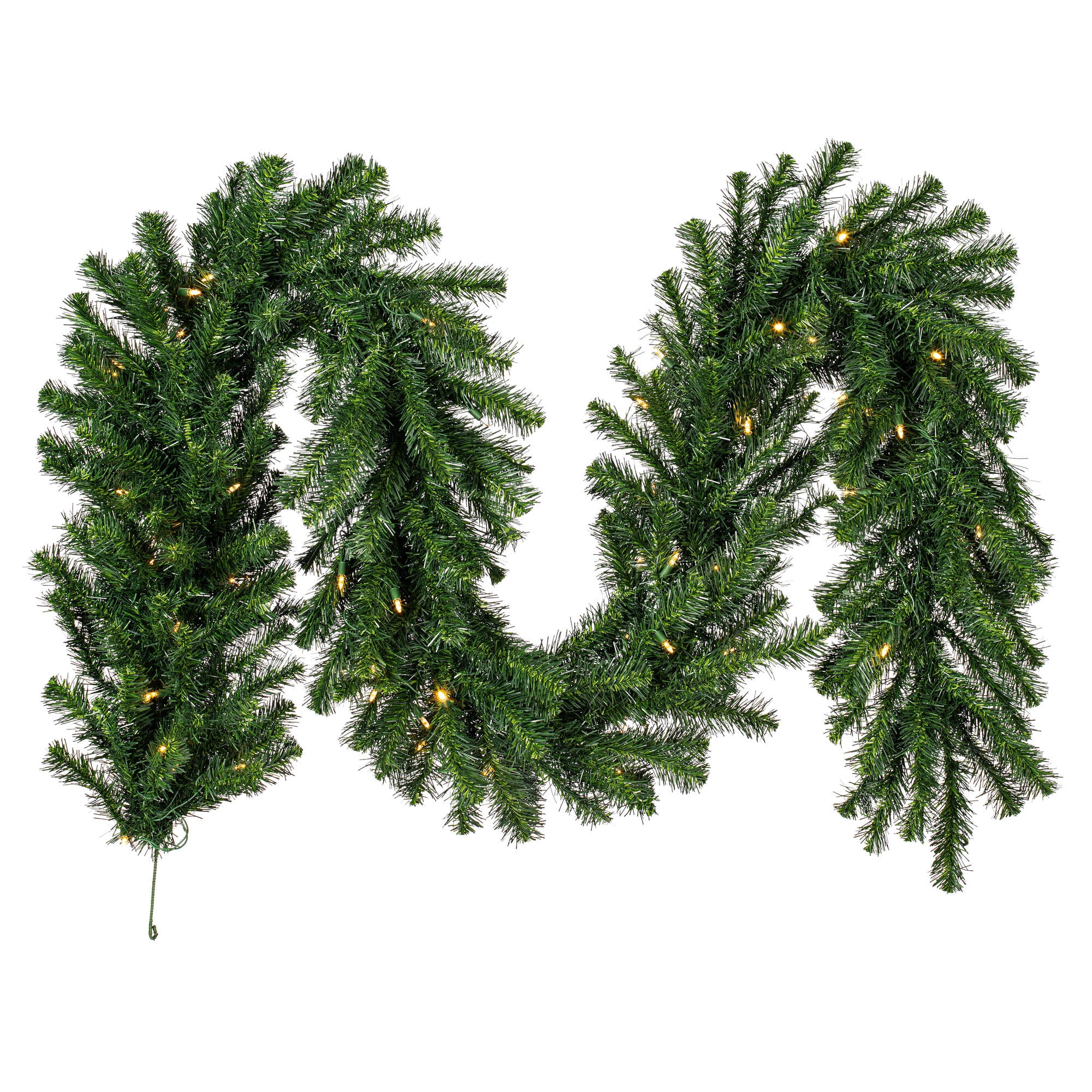 Vickerman 9' Douglas Fir Artificial Christmas Garland, Warm White LED Lights