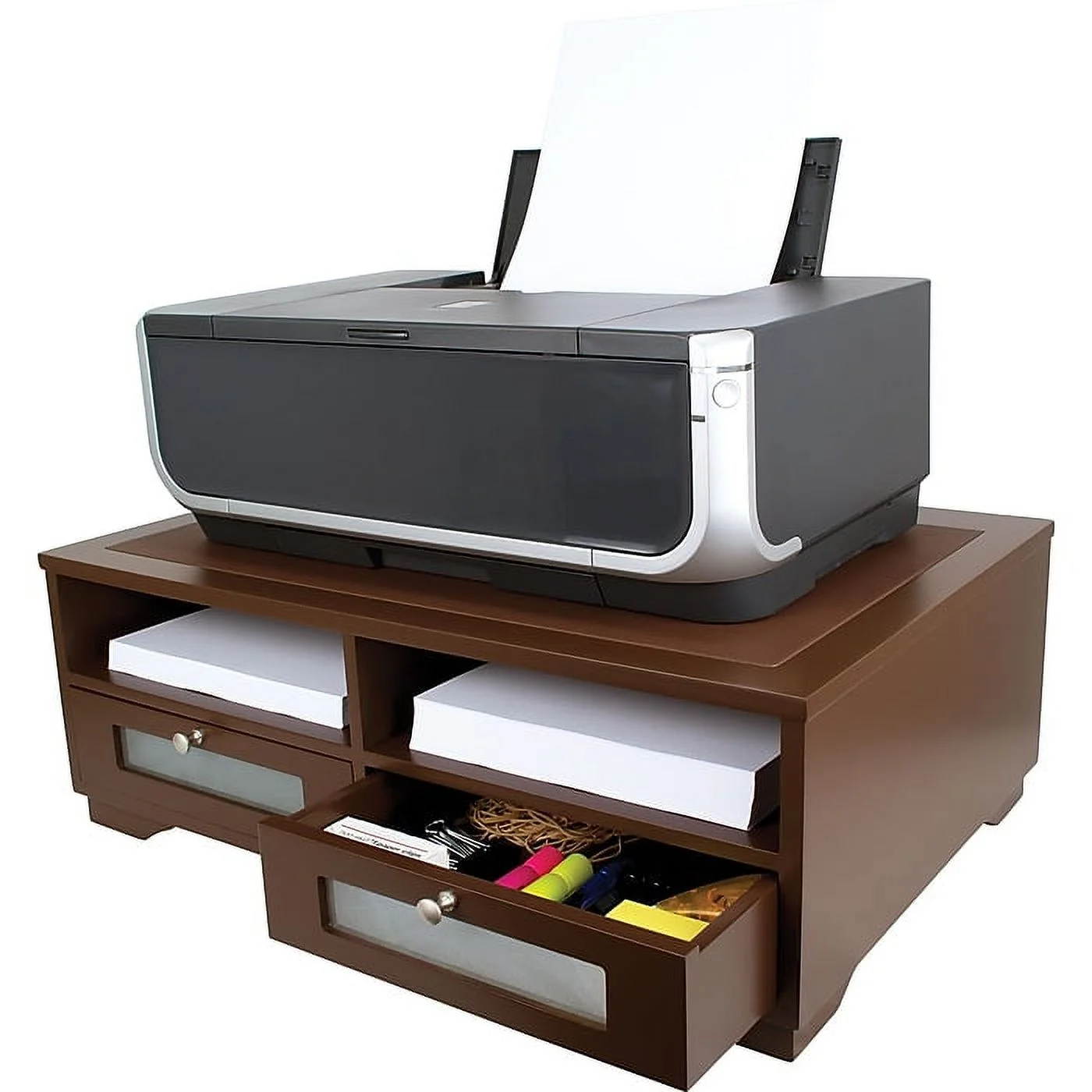 Victor Technology Printer Stand, Brown (B1130)