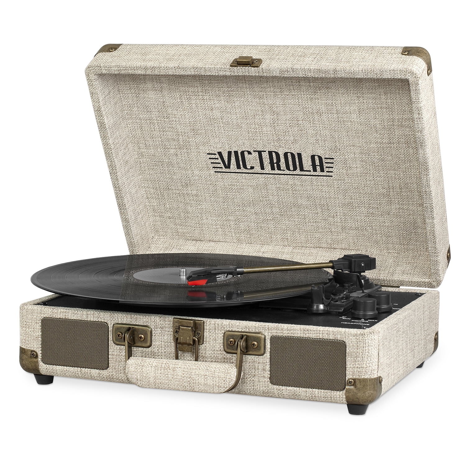 Victrola Bluetooth Suitcase Record Player with 3-speed Turntable