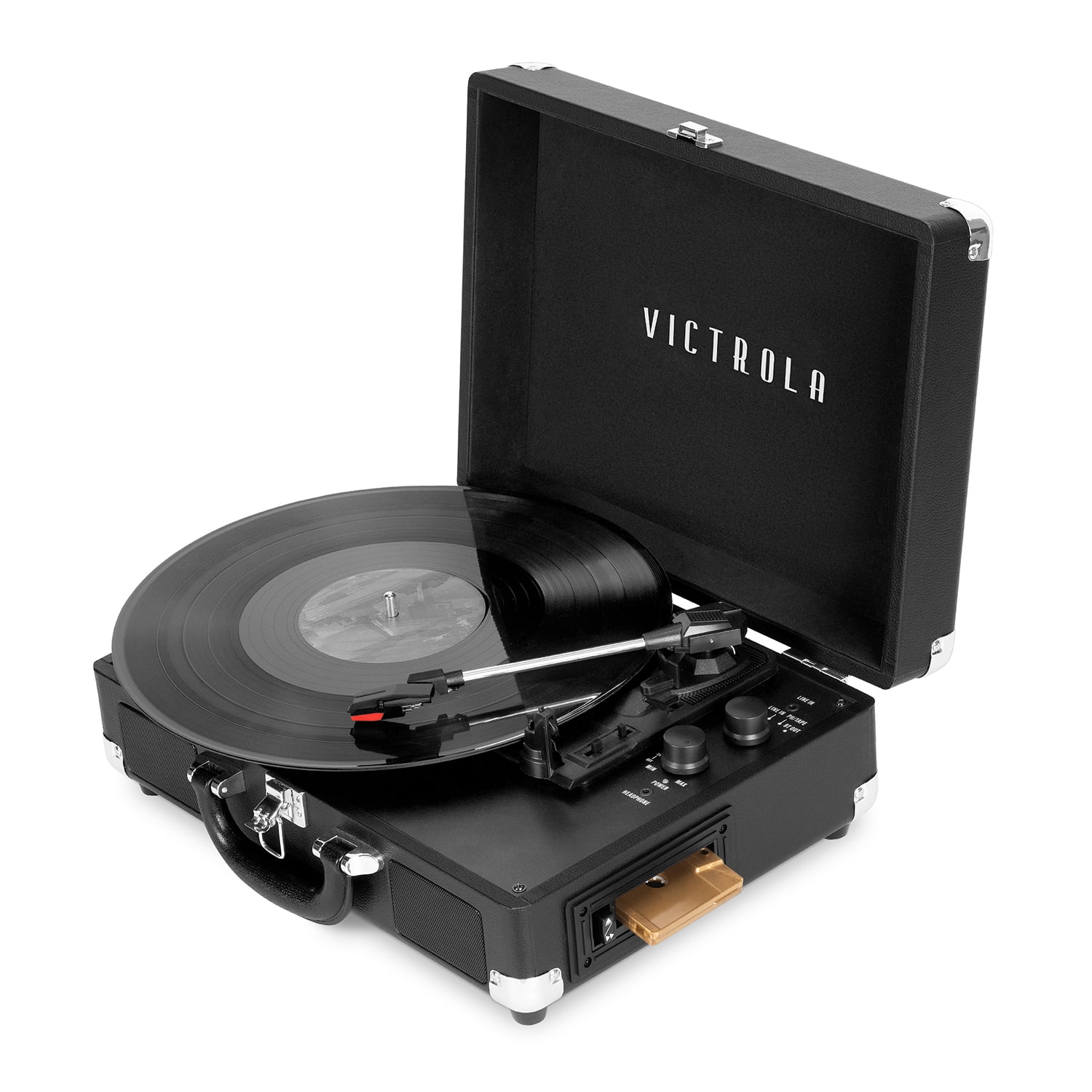 Victrola Journey+ Cassette Bluetooth Suitcase Record Player