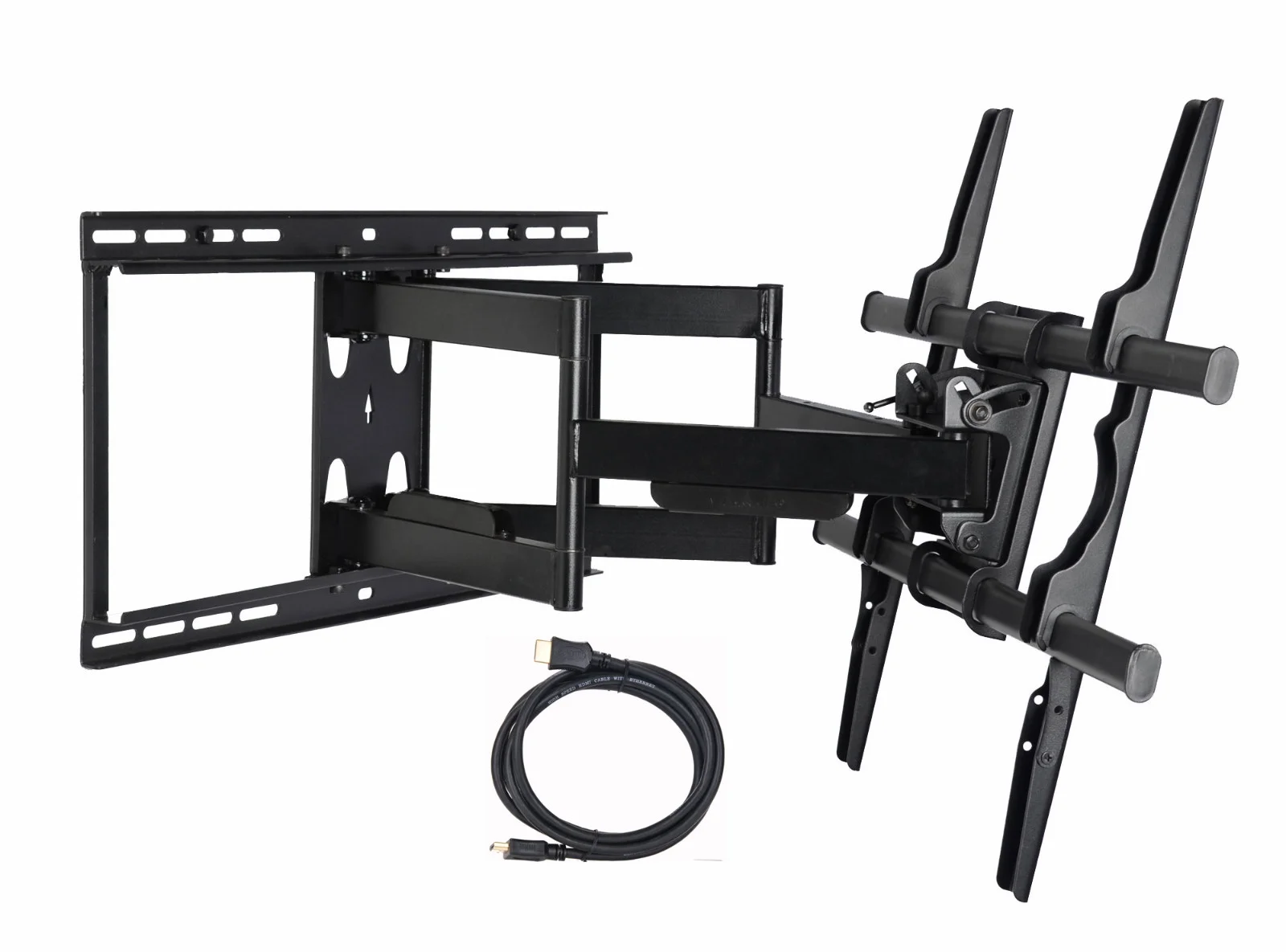 VideoSecu Heavy Duty Full Motion TV Wall Mount Articulating Bracket for VIZIO 50 55 60 65 70 75 80 Inch LED LCD Plasma HDTV D65-E0 E65-E0 E65-E1 M65-E0 P65-E1 E70-E3 M70-E3 M75-E1 P75-E1 E80-E3 BN5