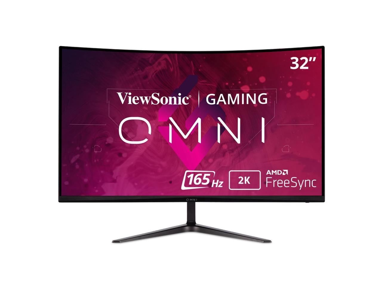 ViewSonic VX3218C-2K 32 Inch Curved 1440p 1ms 165Hz Gaming Monitor with AMD FreeSync Premium, Eye Care, HDMI and Display Port