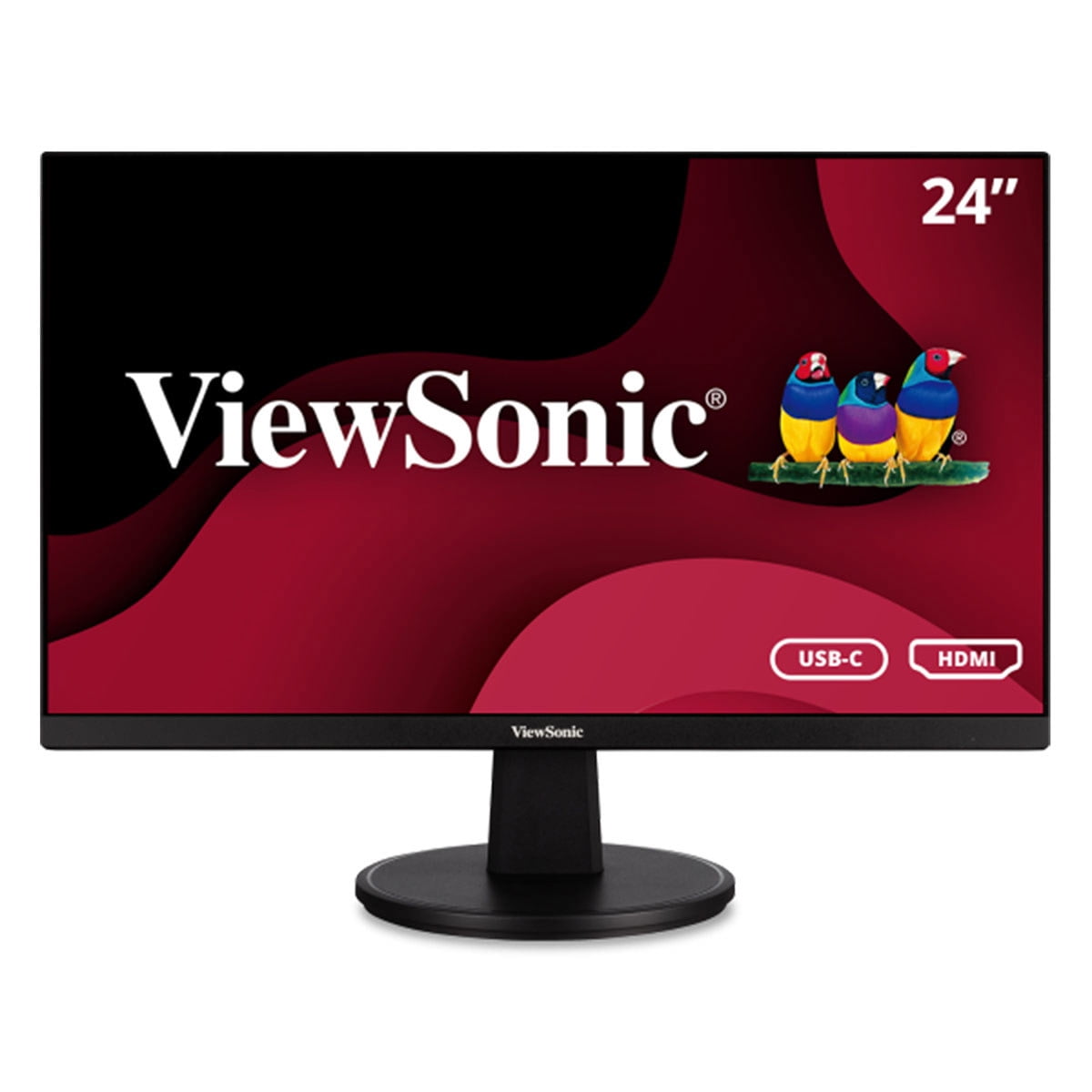 ViewSonic VA2447-MH 23.8" 16:9 Full HD MVA LED Monitor, Built-In Speakers