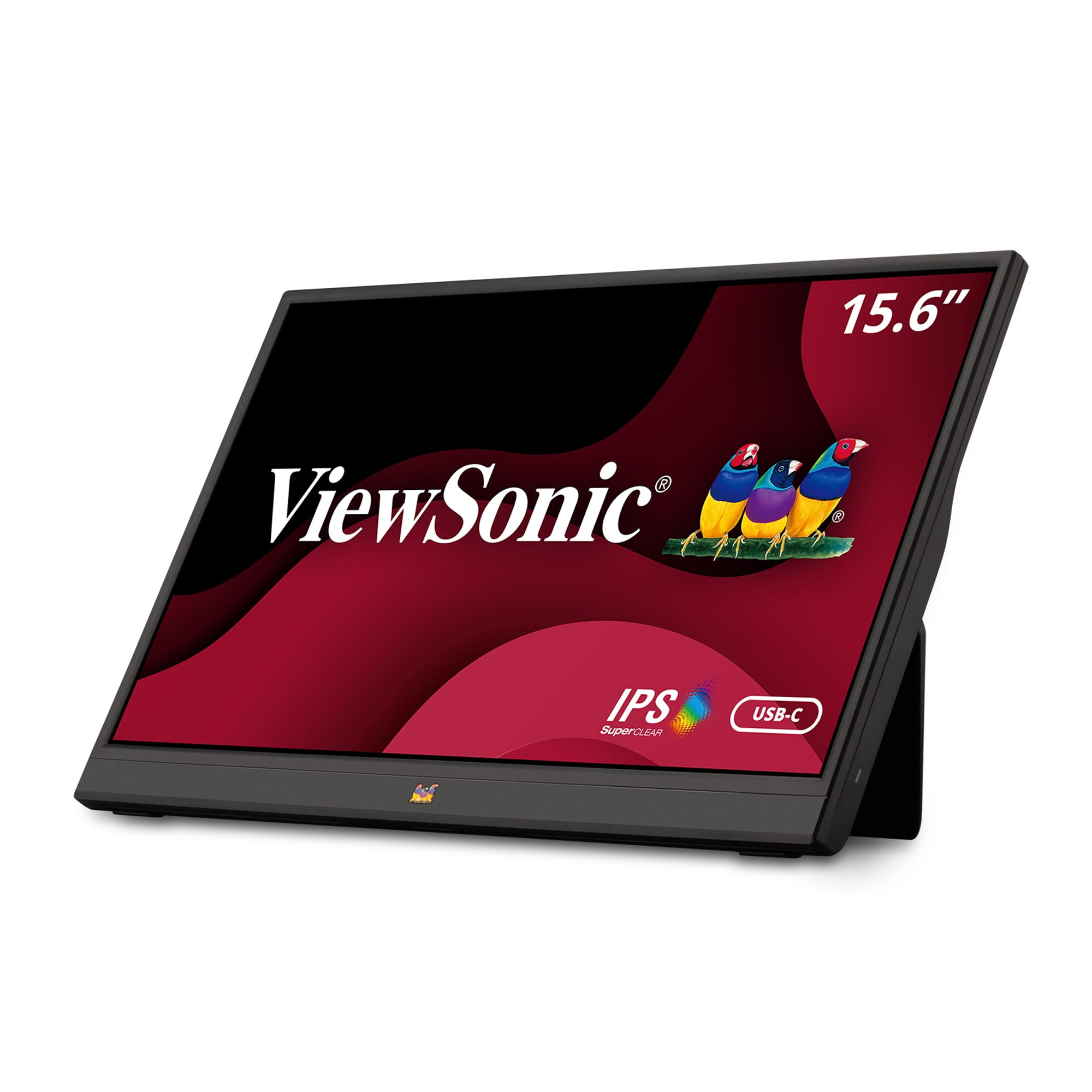 ViewSonic VA1655 15.6 Inch 1080p Portable IPS Monitor with Mobile Ergonomics, USB-C and Mini HDMI for Home and Office