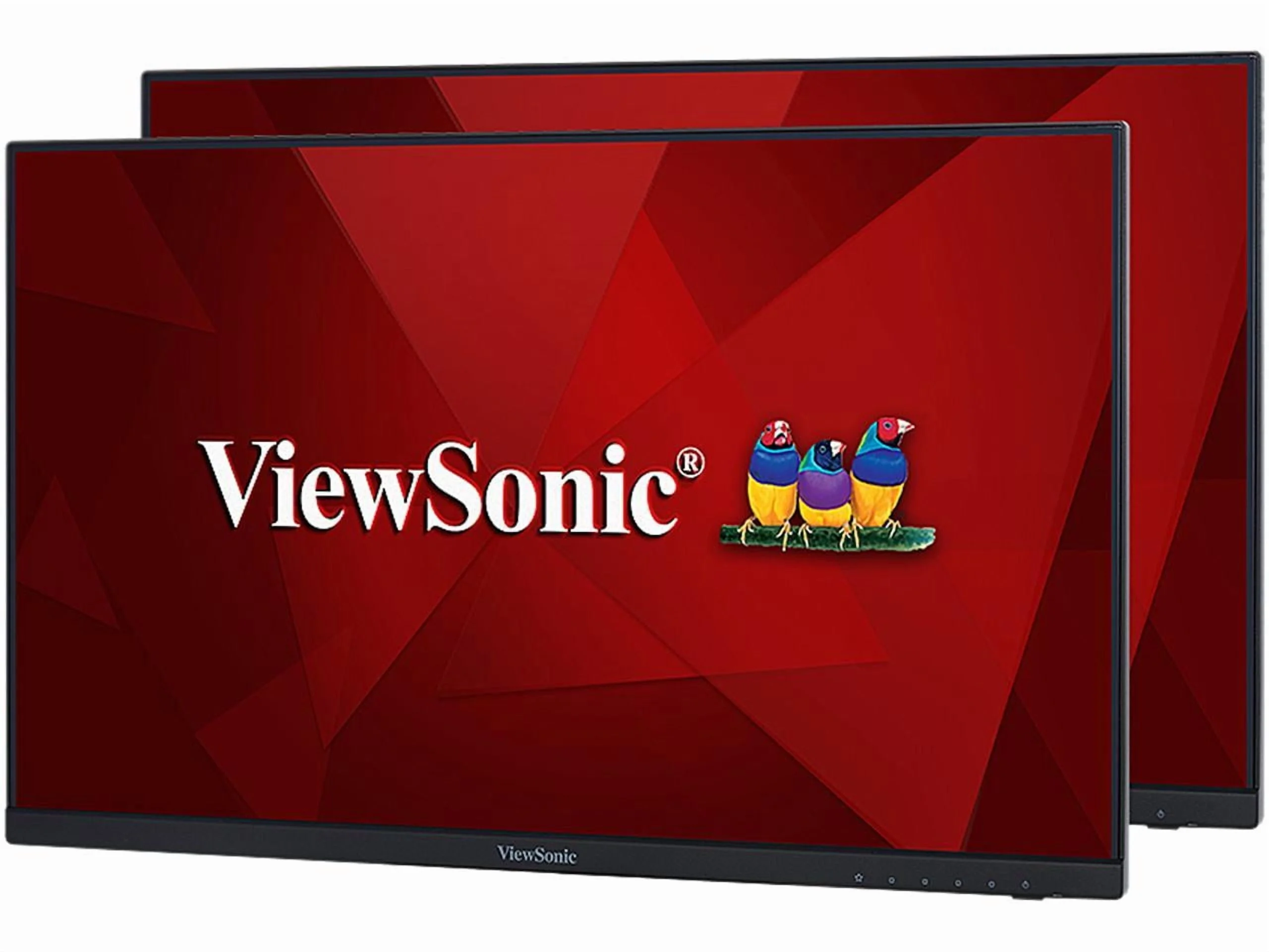 ViewSonic VA2256-MHD_H2 Dual Pack 1080p IPS Monitors with Ultra-Thin Bezels, HDMI, DisplayPort, VGA