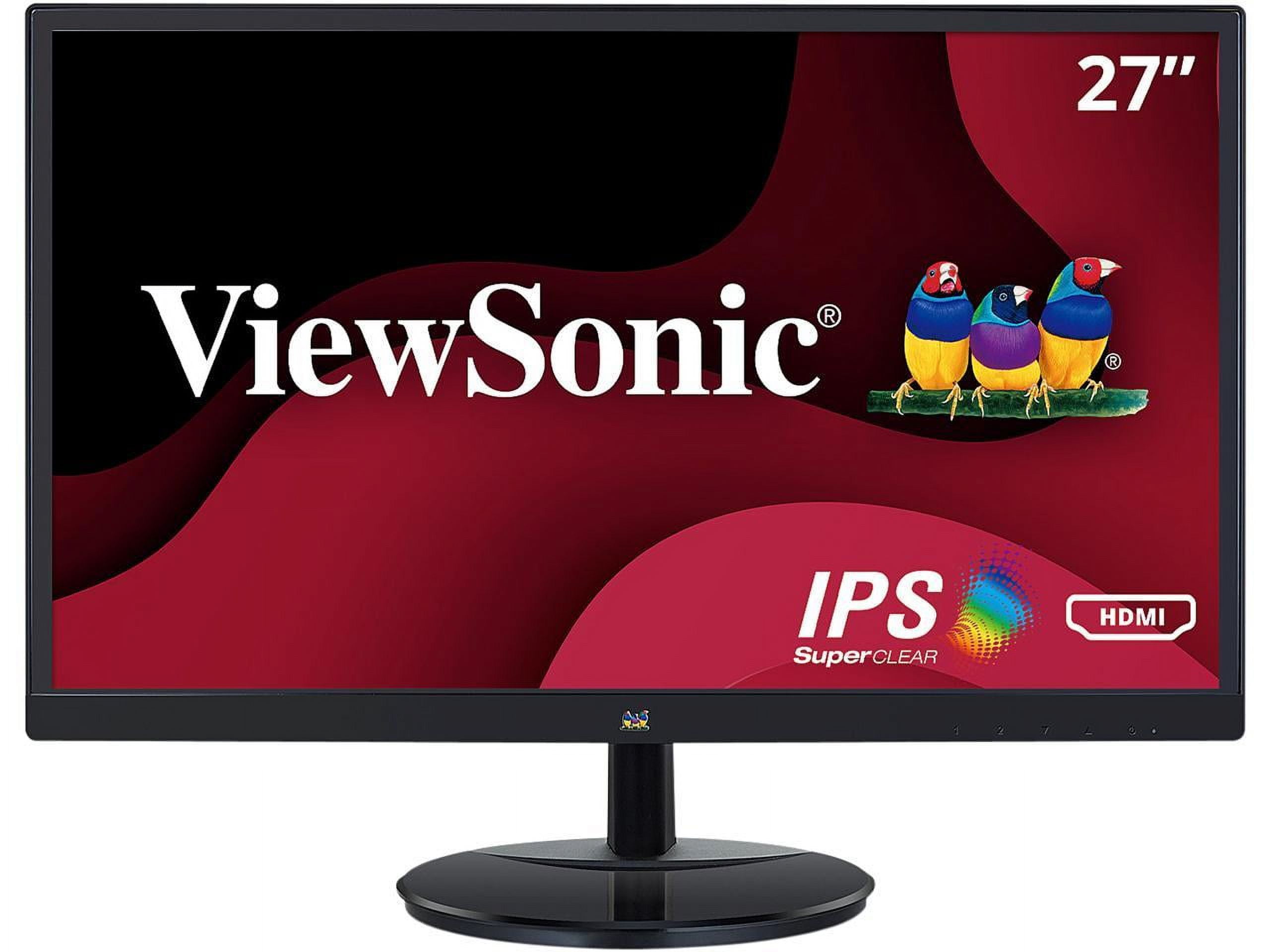 ViewSonic VA2759-SMH 27 Inch IPS 1080p Frameless LED Monitor with HDMI and VGA Inputs,Black
