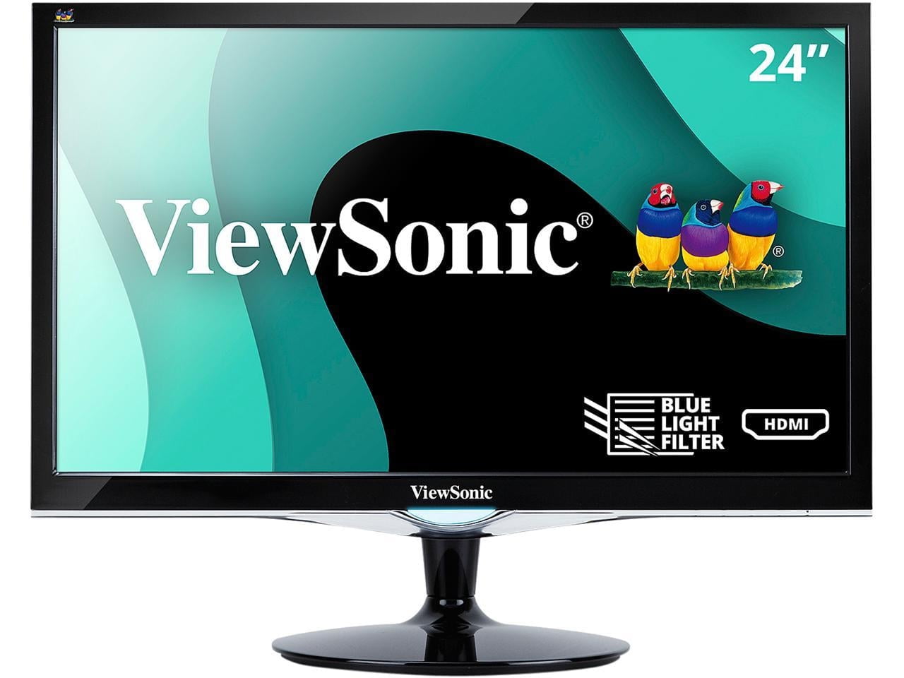 ViewSonic VX2452MH 24 Inch 2ms 60Hz 1080p Gaming Monitor with HDMI DVI and VGA inputs
