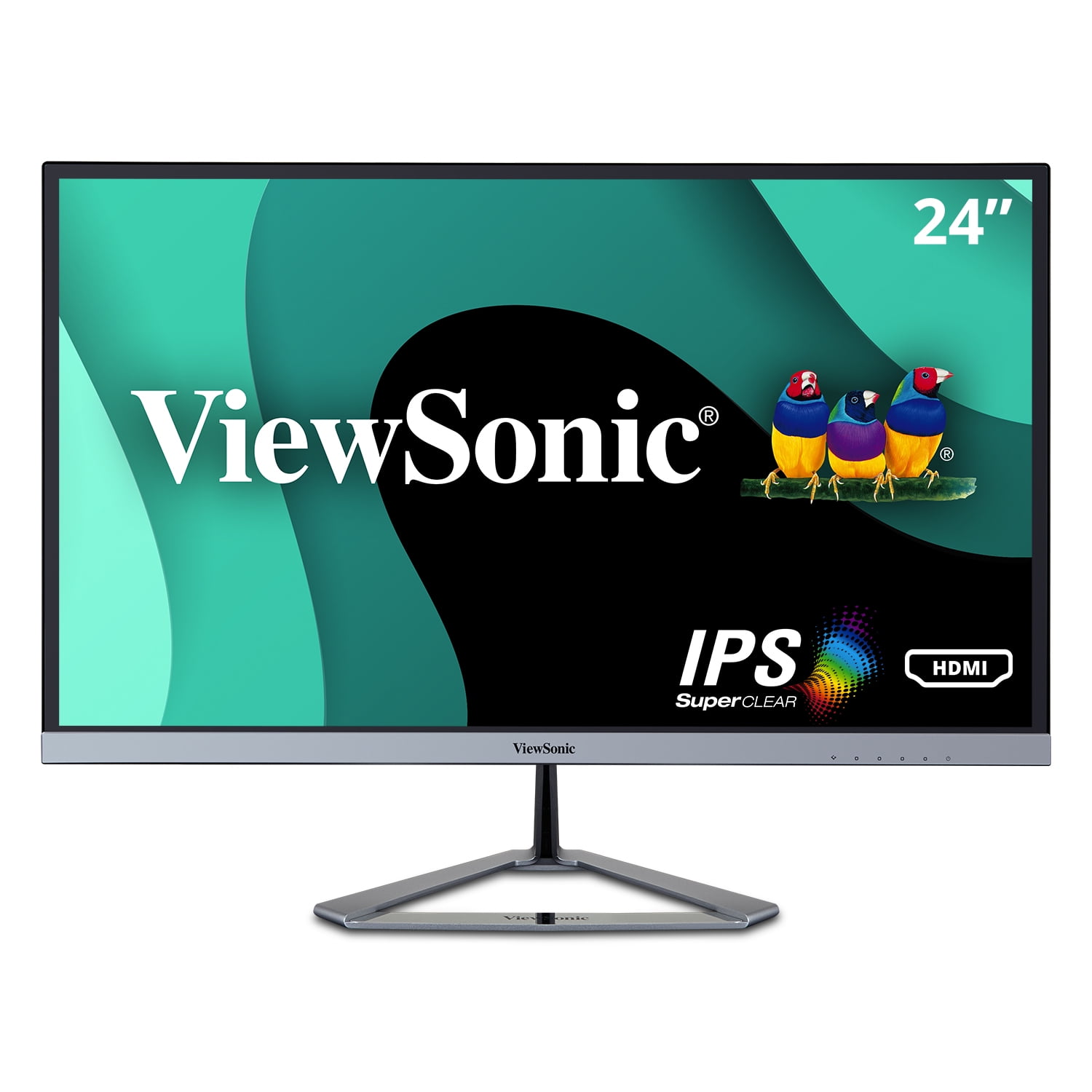 ViewSonic VX2476-SMHD 24" IPS 1080p Frameless LED Monitor HDMI, DisplayPort (Pre-Owned)