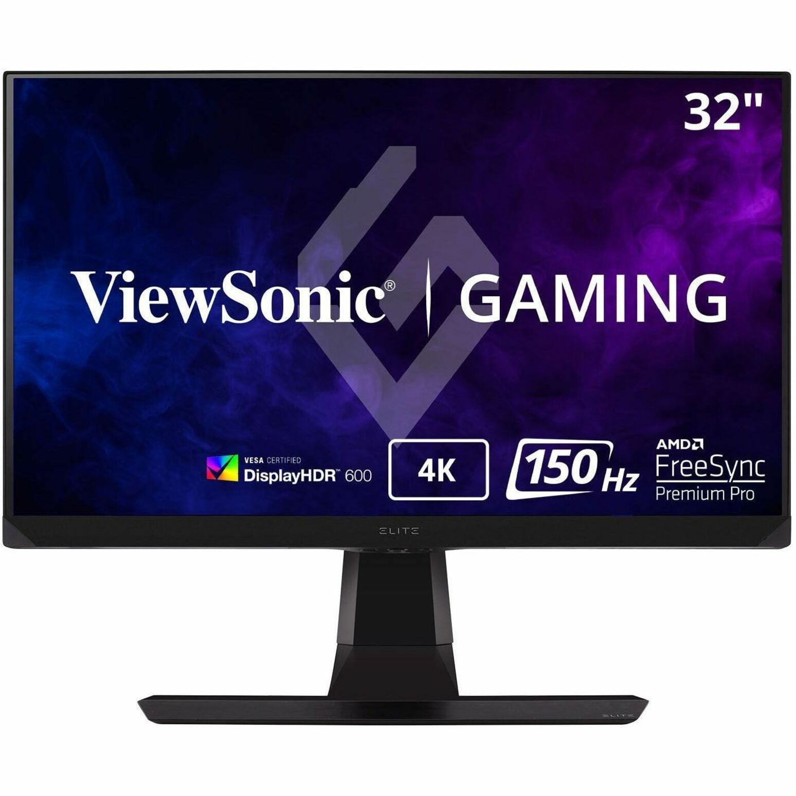 ViewSonic ELITE XG320U 32 Inch 4K UHD 1ms 150Hz Gaming Monitor with FreeSync Premium Pro, HDR 600, HDMI, DisplayPort, USB, and Advanced Ergonomics for Esports