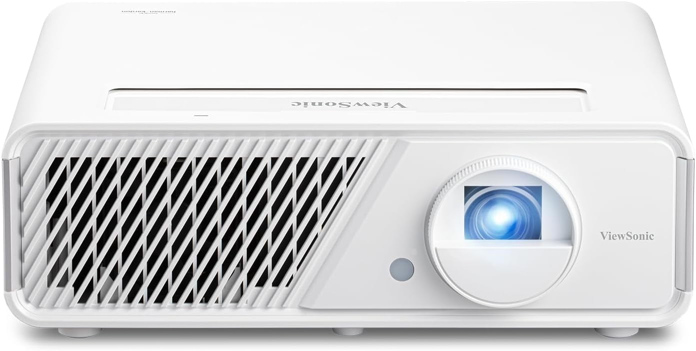 ViewSonic X1 1080p Projector with 3100 LED Lumens, Cinematic Colors, Vertical Lens Shift, 1.3x Optical Zoom, H&V Keystone Correction and Corner Adjustment
