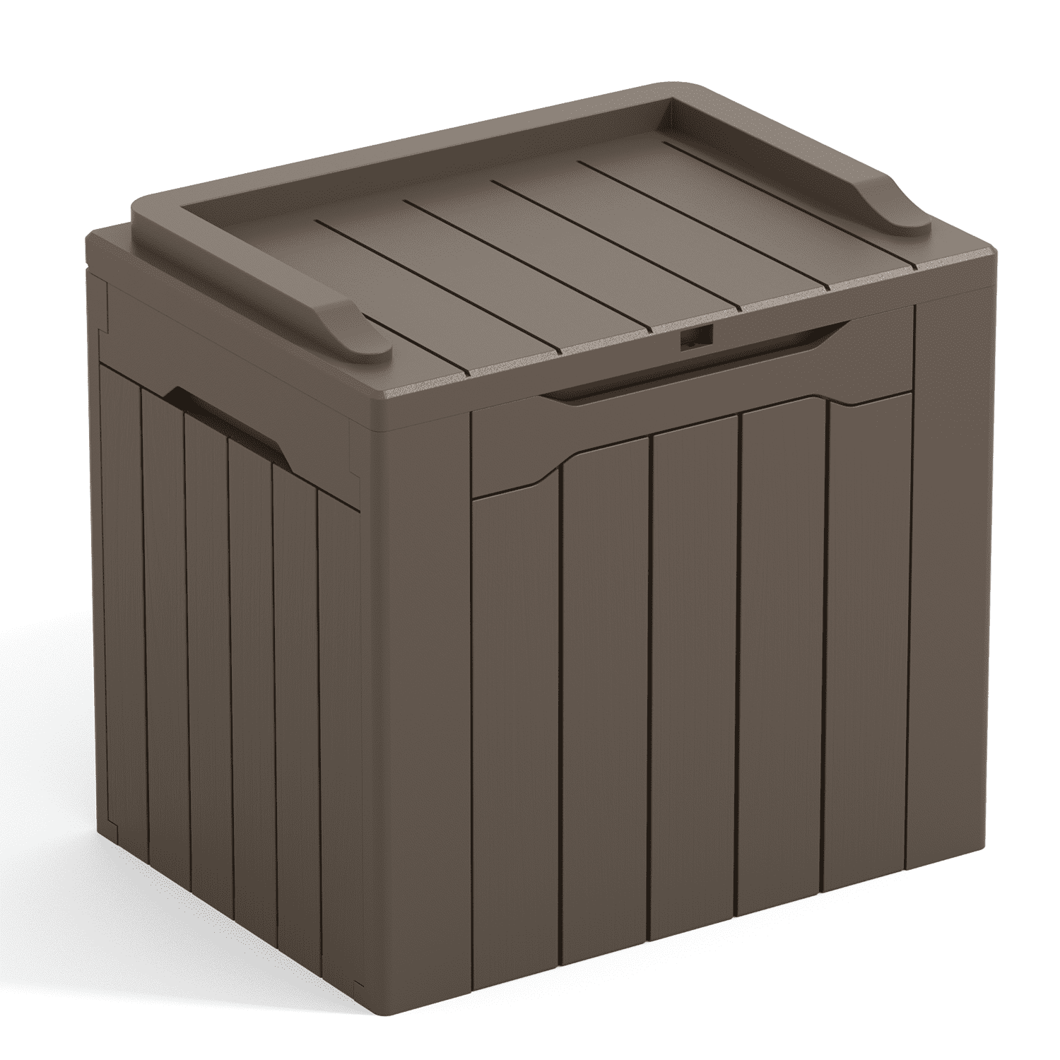 Vineego All-Weather 32 Gallon Patio Deck Box with Seat,Brown
