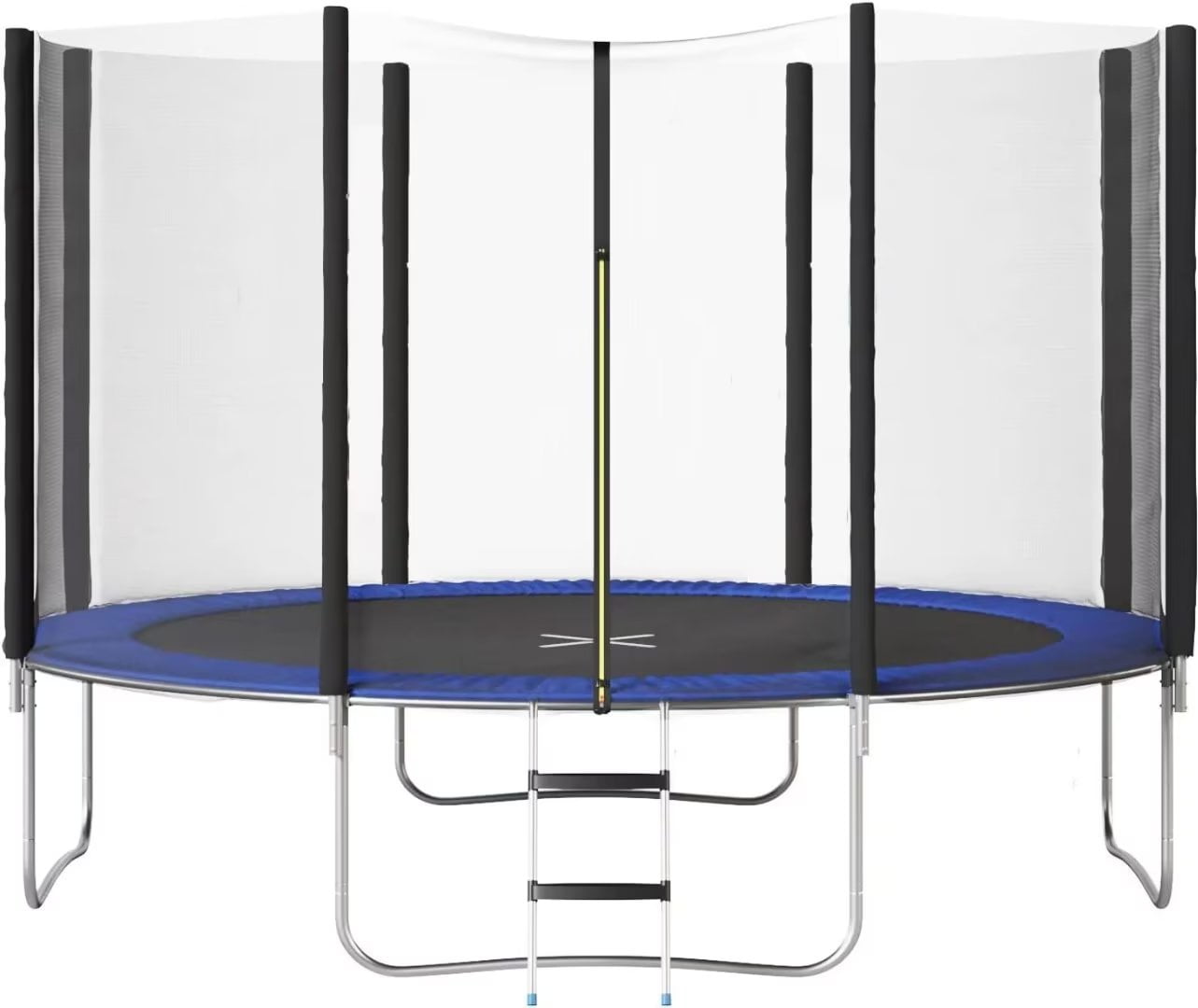 Vineego Trampoline 10FT Outdoor Recreational Jumping Bed with Safety Net & Ladder Backyard Trampolines,Blue