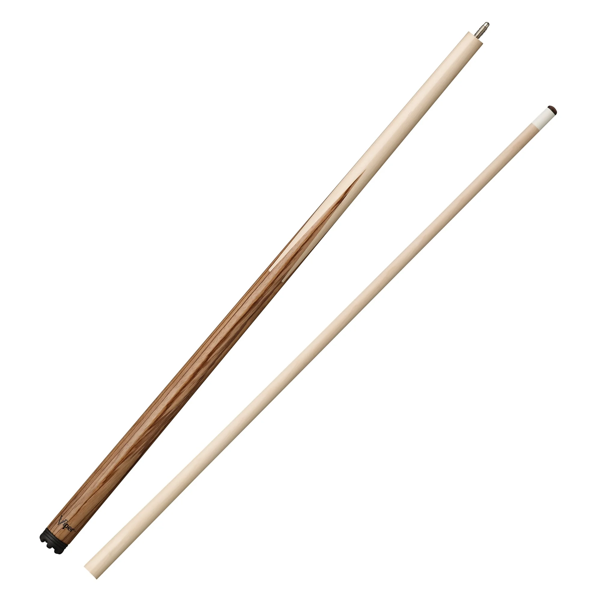 Viper Sneaky Pete 58" Billiard/Pool Cue, 2 Piece, Zebrawood Butt, 20 Ounce