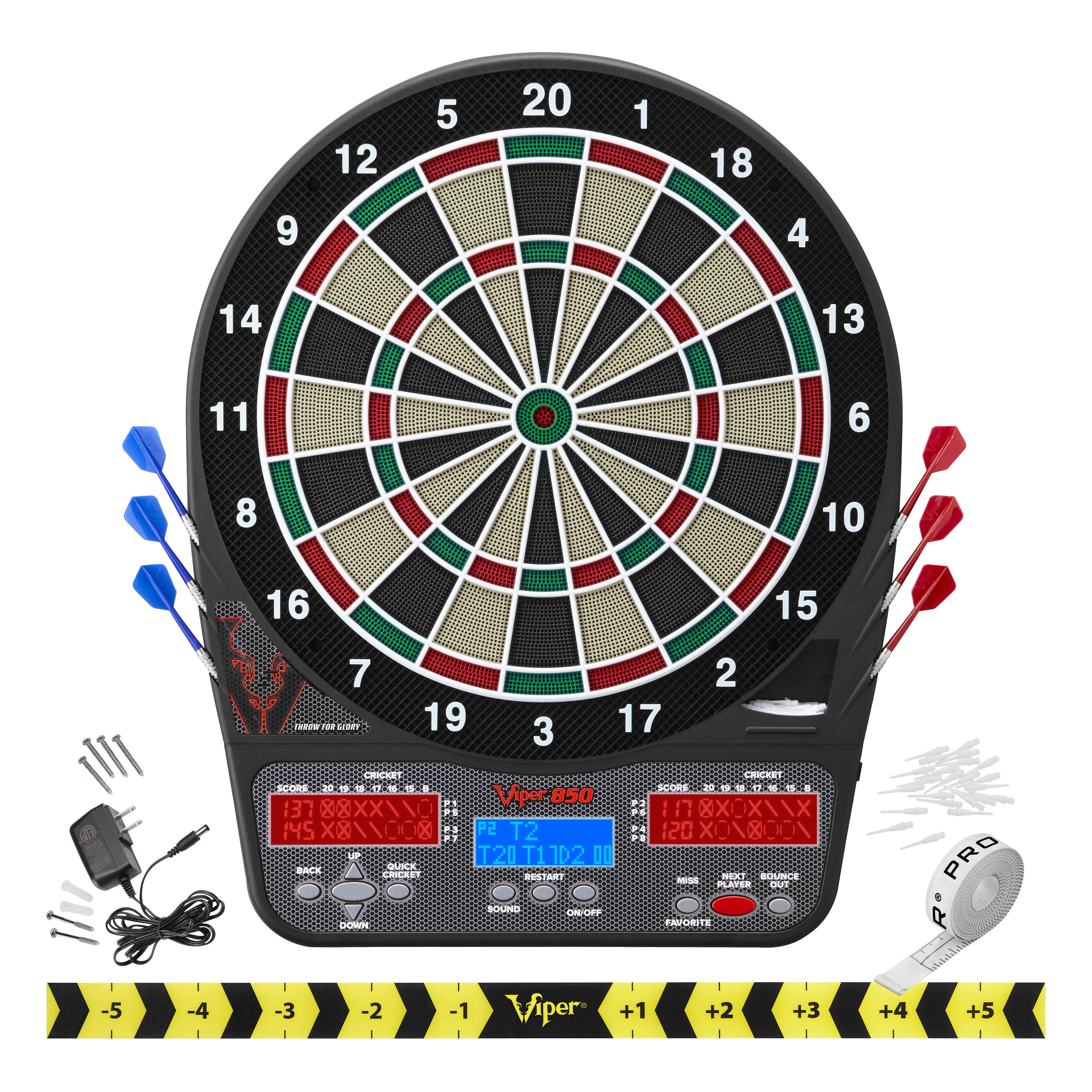 Viper 850 Electronic Dartboard, 15.5" Target Area