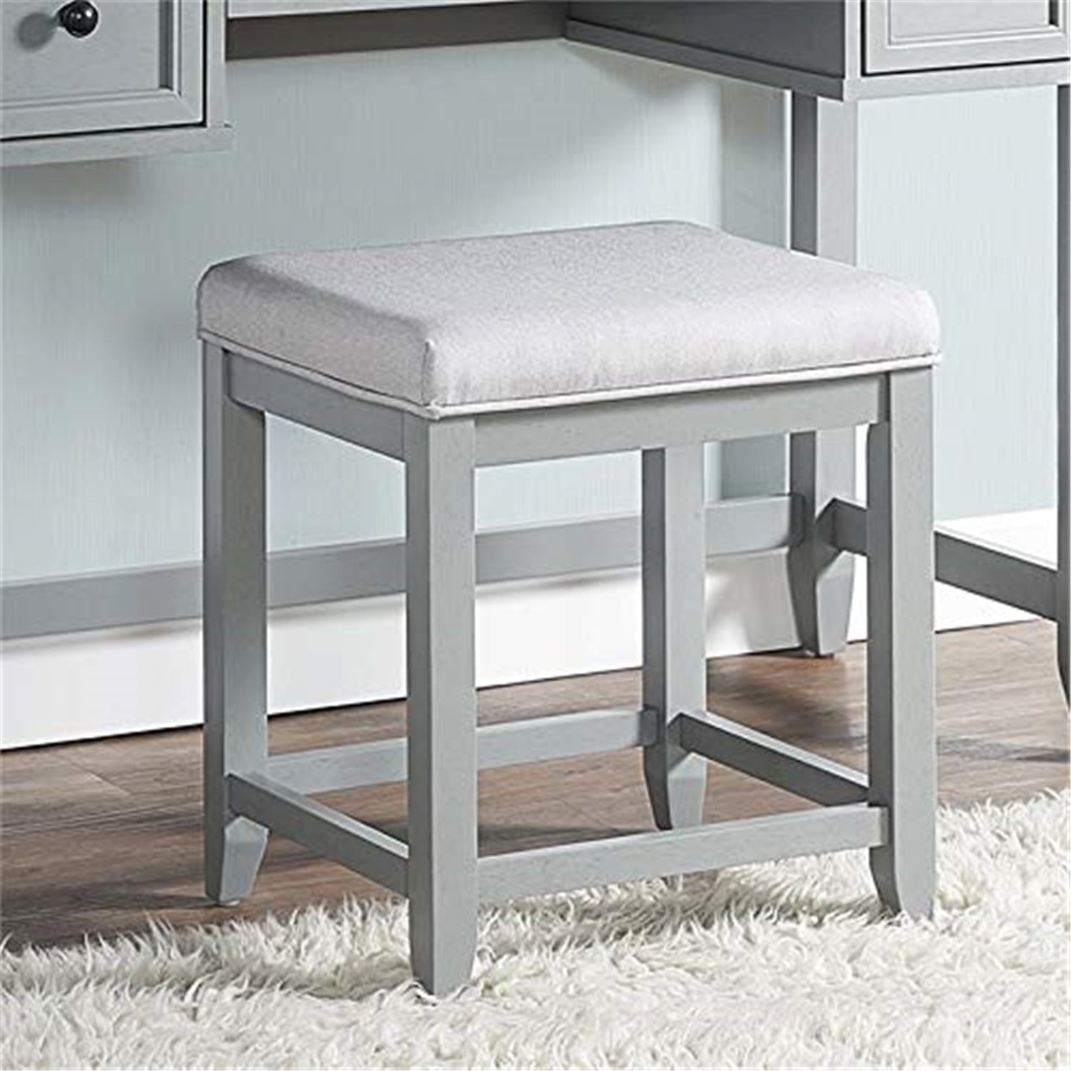 Vista Vanity Stool Gray/Shale