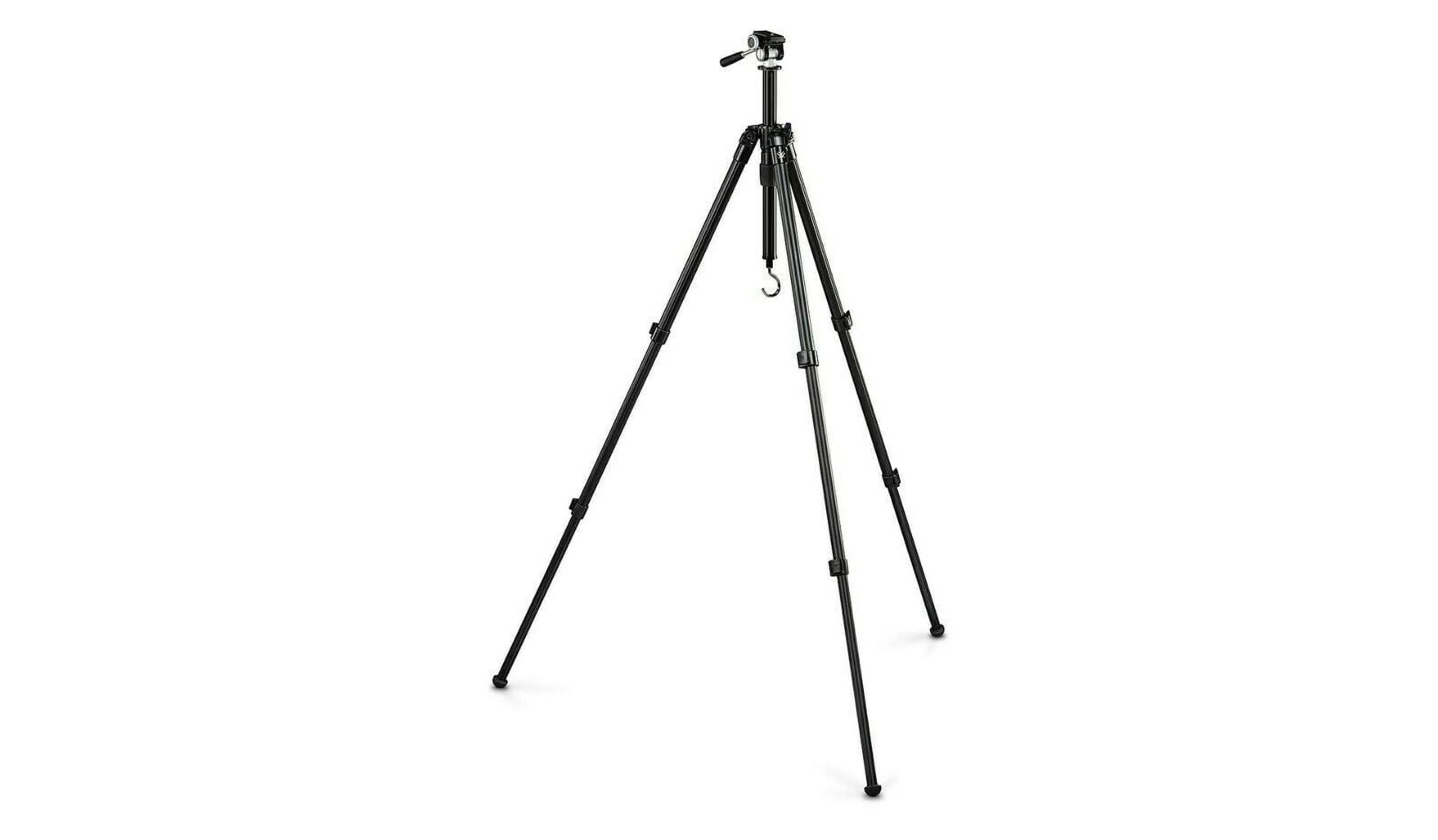 Vortex High Country II Tripod Kit, 11.3 - 62.5 in, Arca, 30mm, Black, 24.3in, 4lbs
