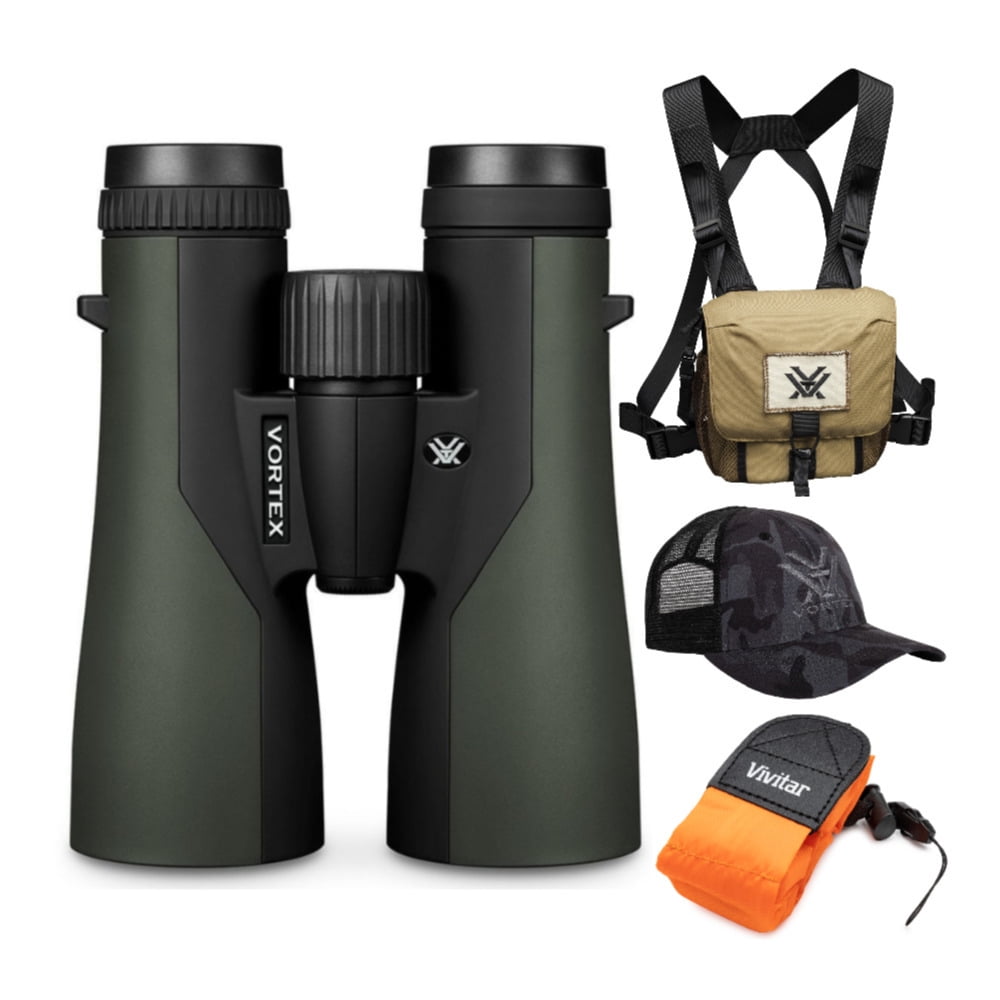 Vortex 12x50 Crossfire HD Roof Prism Binoculars w/Floating Strap & Vortex Hat