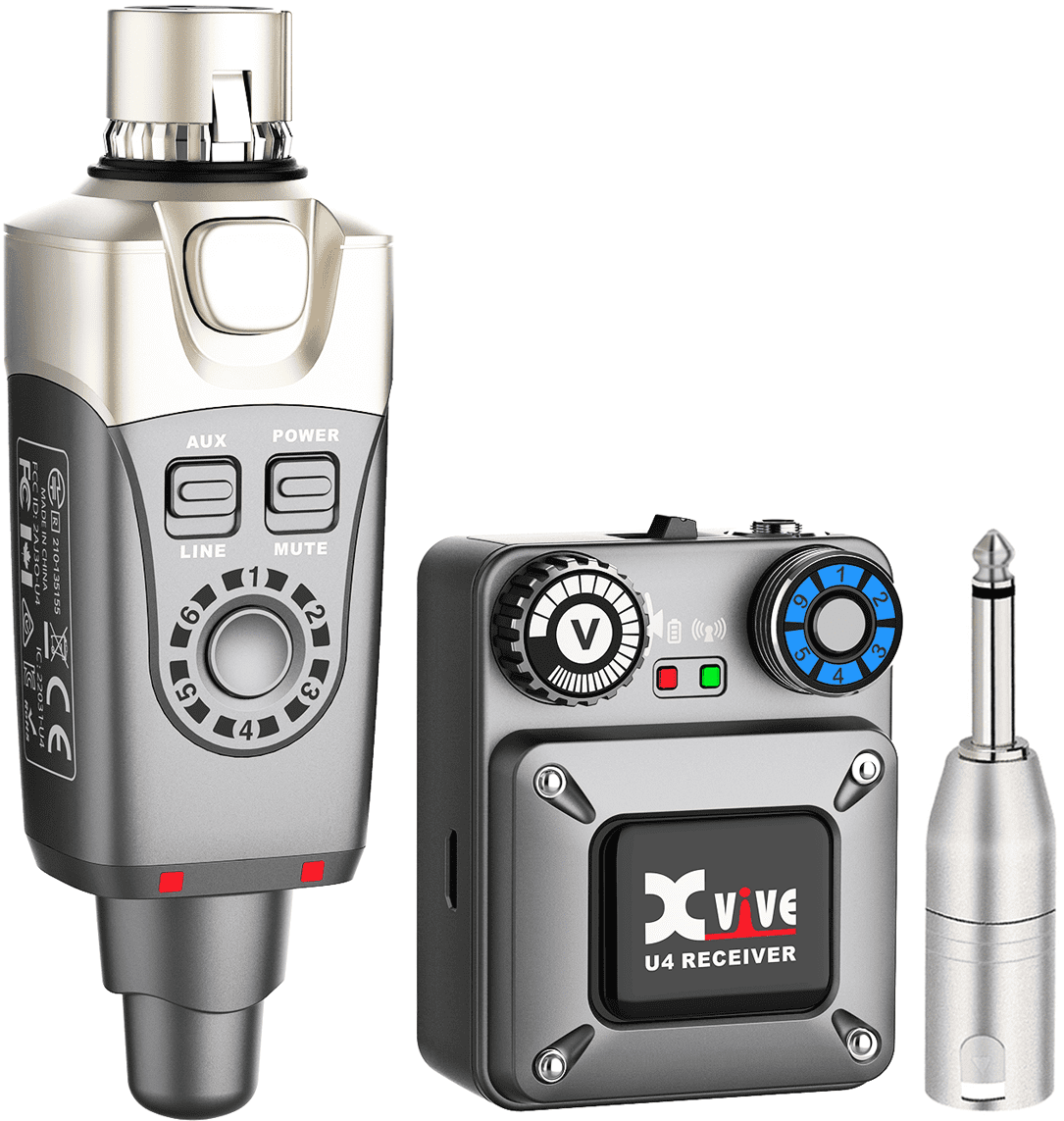 Xvive U4 In Ear Monitor Wireless System Professional IEM Wireless System for Studio,Live Performance and Band Rehearsal
